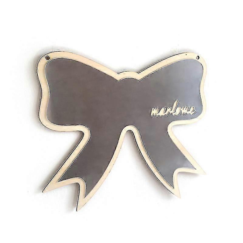 Unbrand Wooden Decorative Mirror compatible with Kids Wall Decoration Cartoon Shape Artwork Ornament