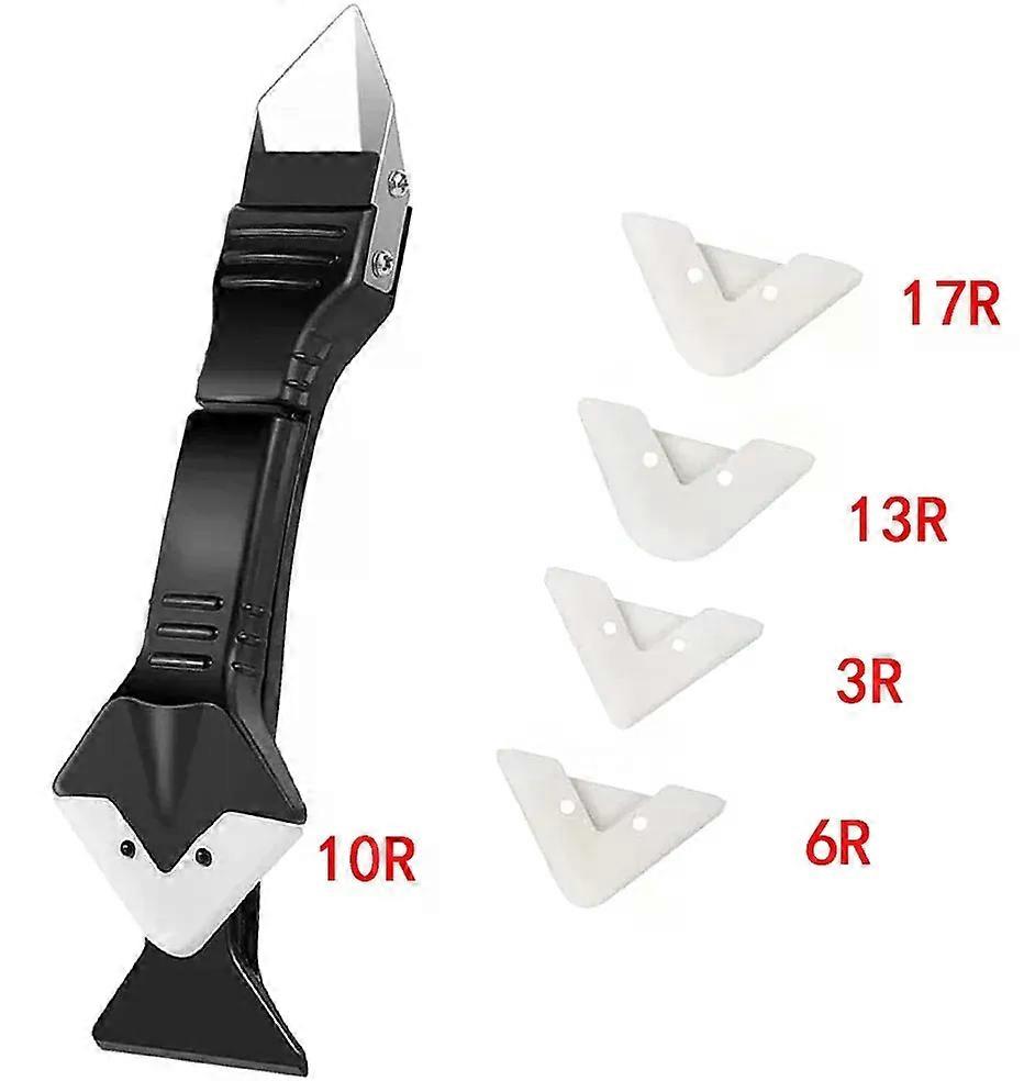 5 In 1 Silicone Scraper Sealant Smooth Remover Tool Set Caulking Finisher Smooth Grout Kit Floor Mould Removal Hand Tools Set