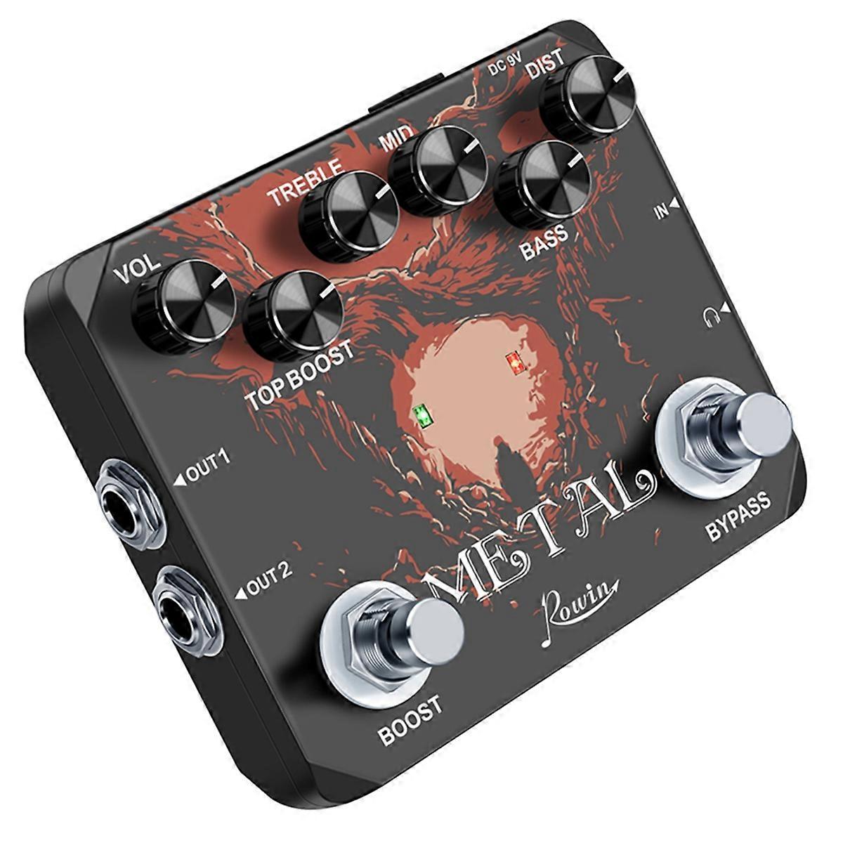 LTL-03 Metal 2.0 Version Guitar Effect Pedal with Traditional Metallic Sounds, Super Distortion Sound and True Bypass