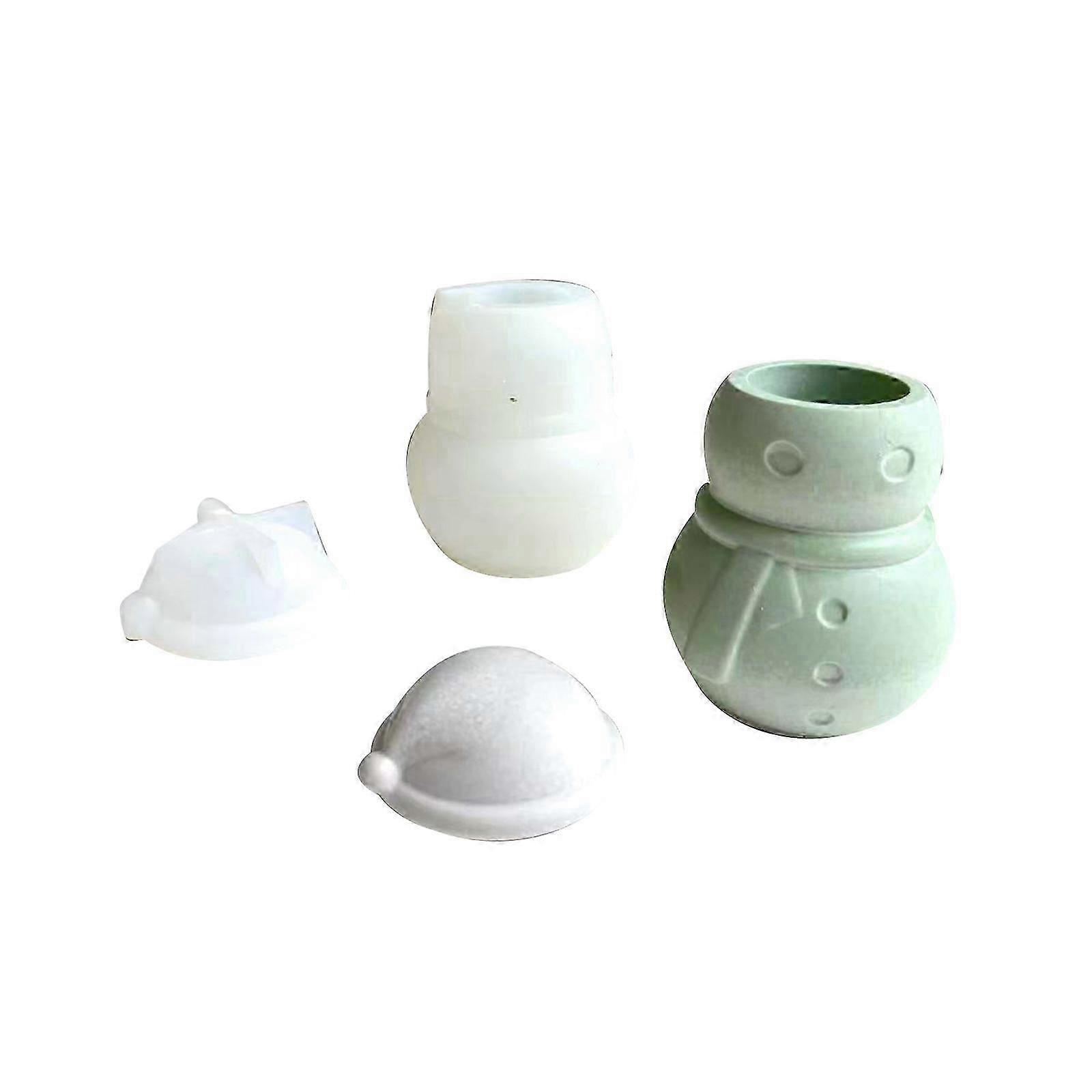 Silicone Mold Planters Pen Holders Covered Candle Vessels Round Vertical Stripe Storage Box