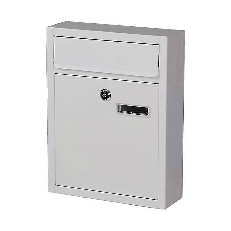 Modern Wall Mounted Mailbox with Viewing Windows, Copper Core Lock, Easy to