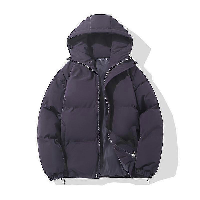 Jaqueta Puffer com Capuz de Moda Quente de Inverno para Mulheres com Gola Alta e Design de Zíper - Casaco Estilo Harajuku Acolchoado com Algodão