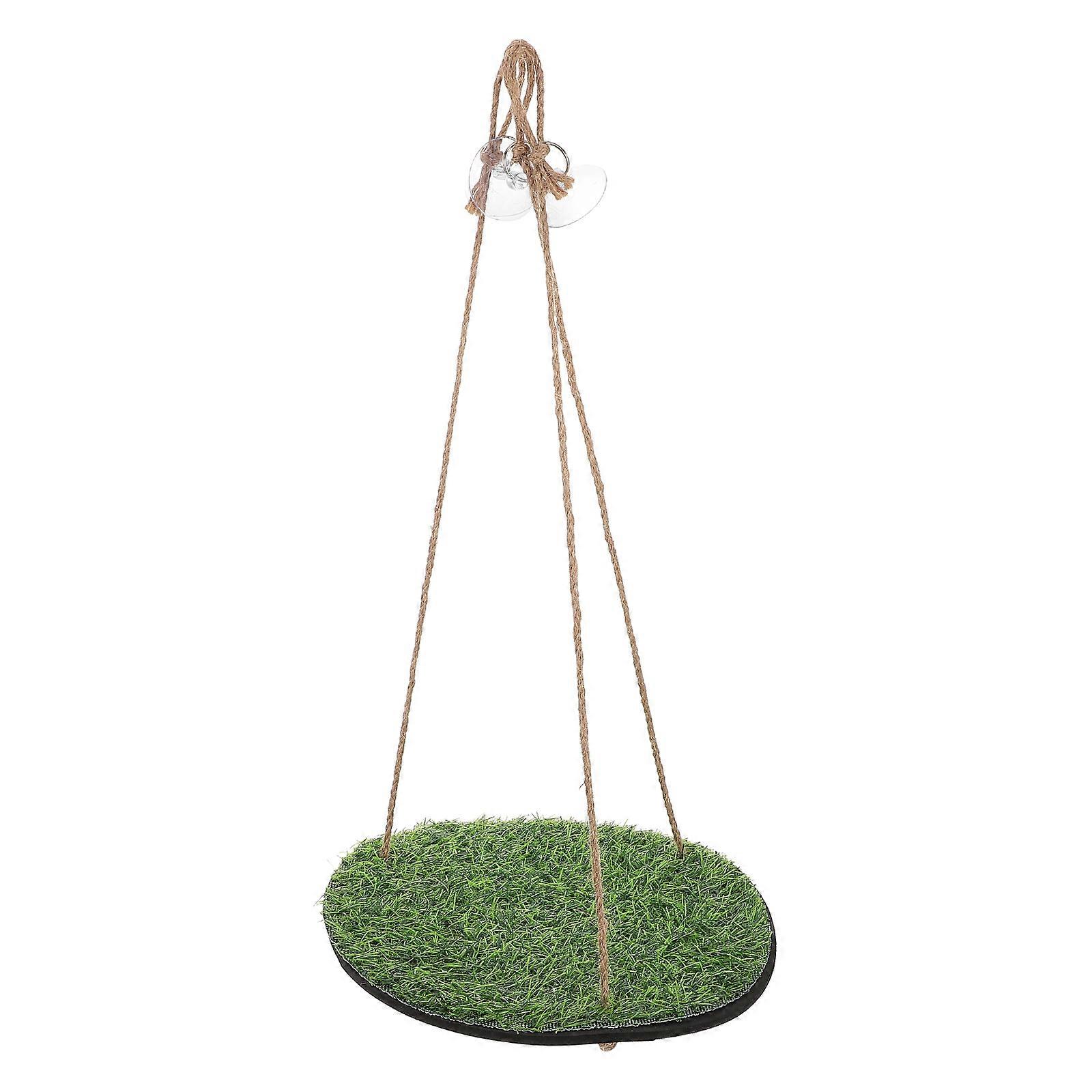 2Pcs Reptile Hammock Swing For Lizards And Birds Indoor Outdoor Round Climbing Exercise Platform
