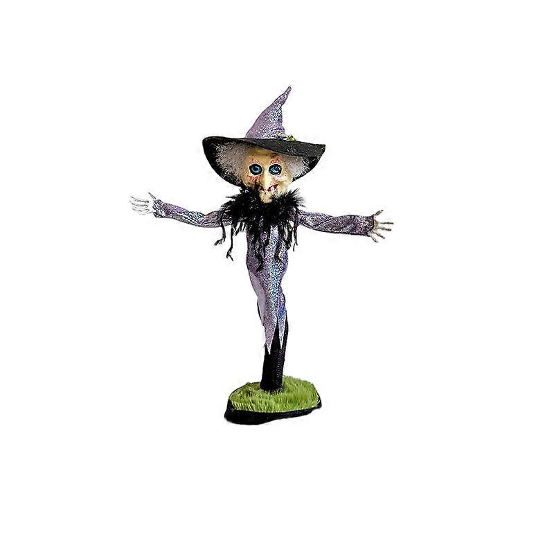 Rotating Witch Decoration, Glowing and Sounding, NJGG2025 - 005, Window Display Decoration