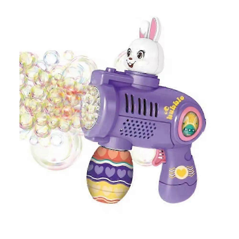 Easter Bunny Bubble Gun, Bunny Bubble Machine Portable Bubble Blower Party Gifts