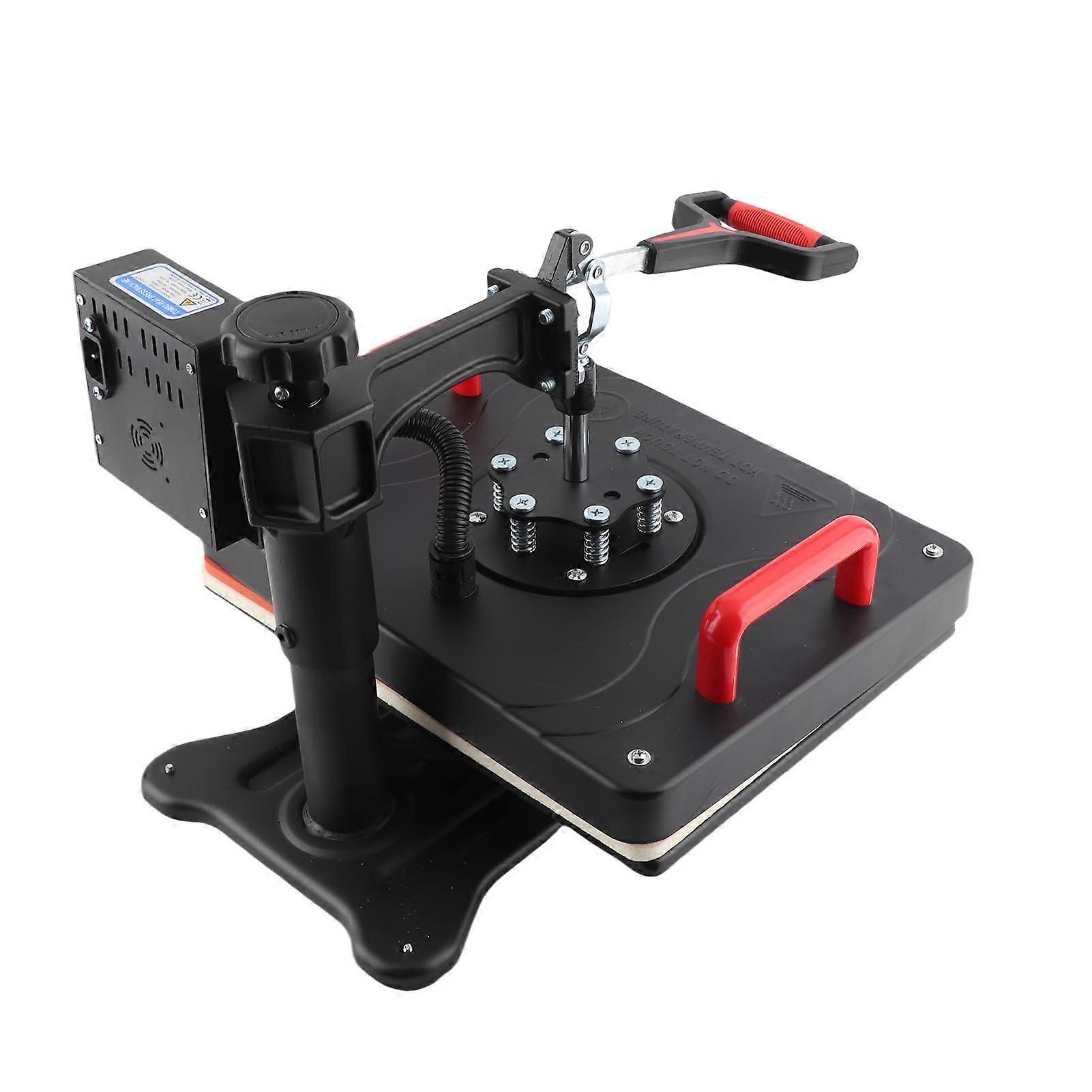 8 in 1 Heat Press Machine 39x30cm Digital 360° Rotatable Black