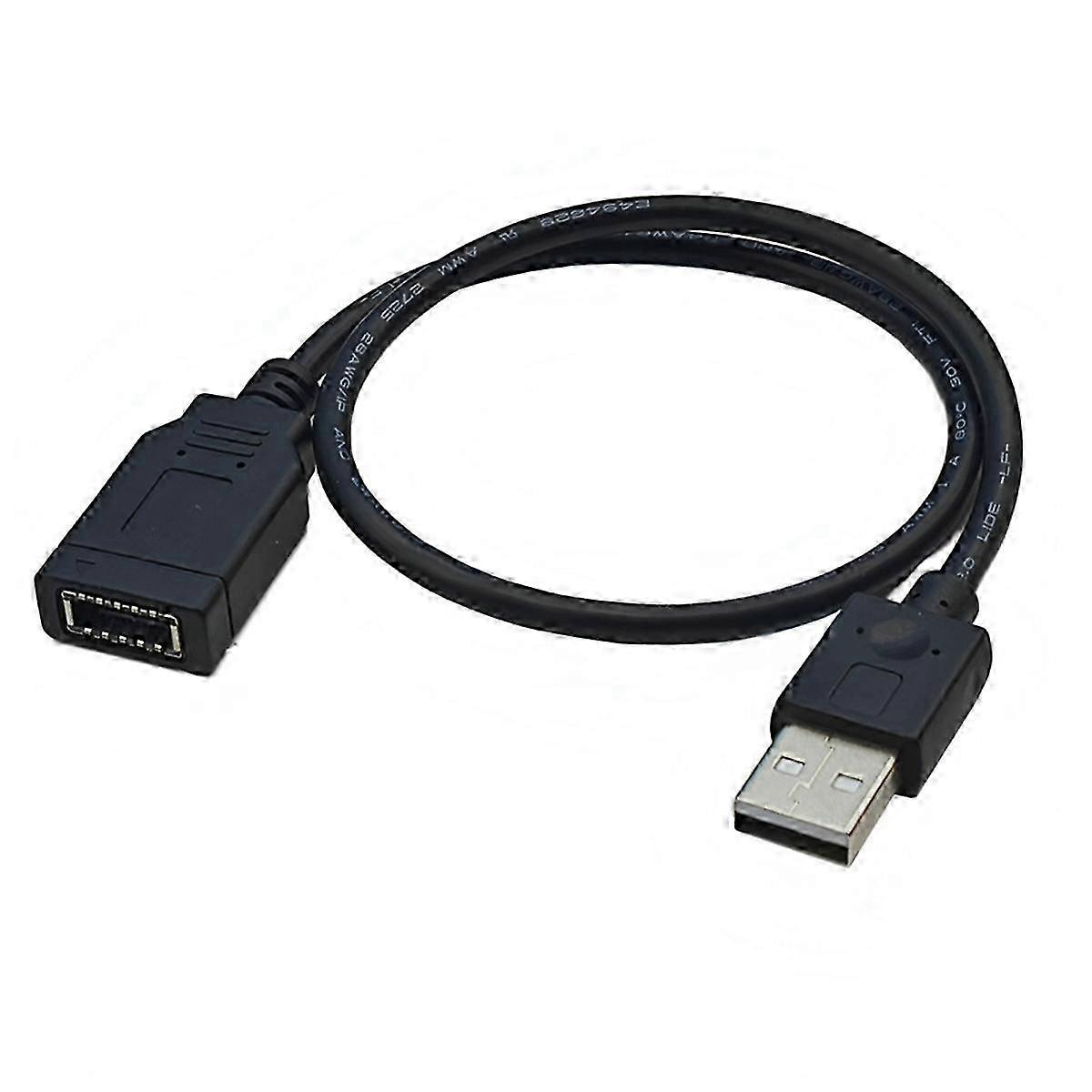 USB-A Male to Type-C Front Panel Cable - USB Front Panel Adapter with USB2.0 to TYPE-C KEY-A Adapter