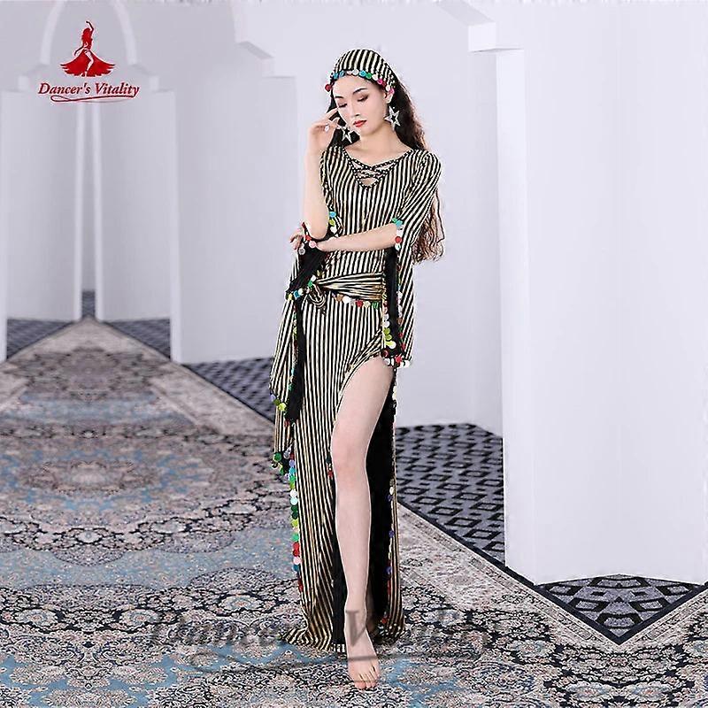 Women's Belly Dance Costume Dress With Big Sequins - Baladi Shaabi Folk