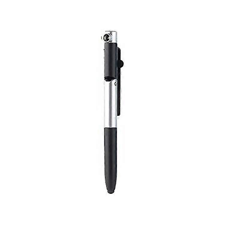 Newest 4-in-1 Led Foldable Ballpoint Pen Stylus Flashlight + Support for Tablet Cellphone 2025