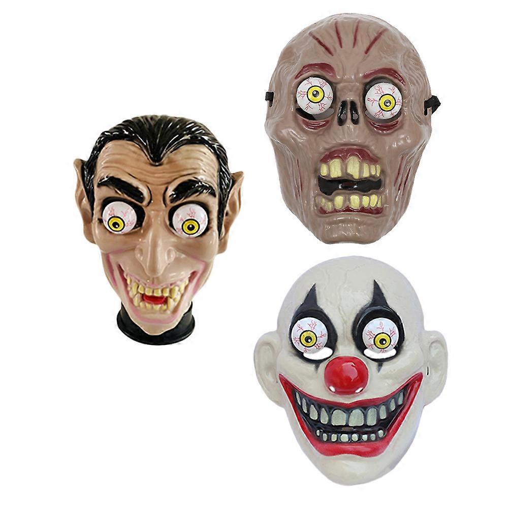 Halloween Party Decor Scary 3Pcs Horror Masks for Cosplay Use