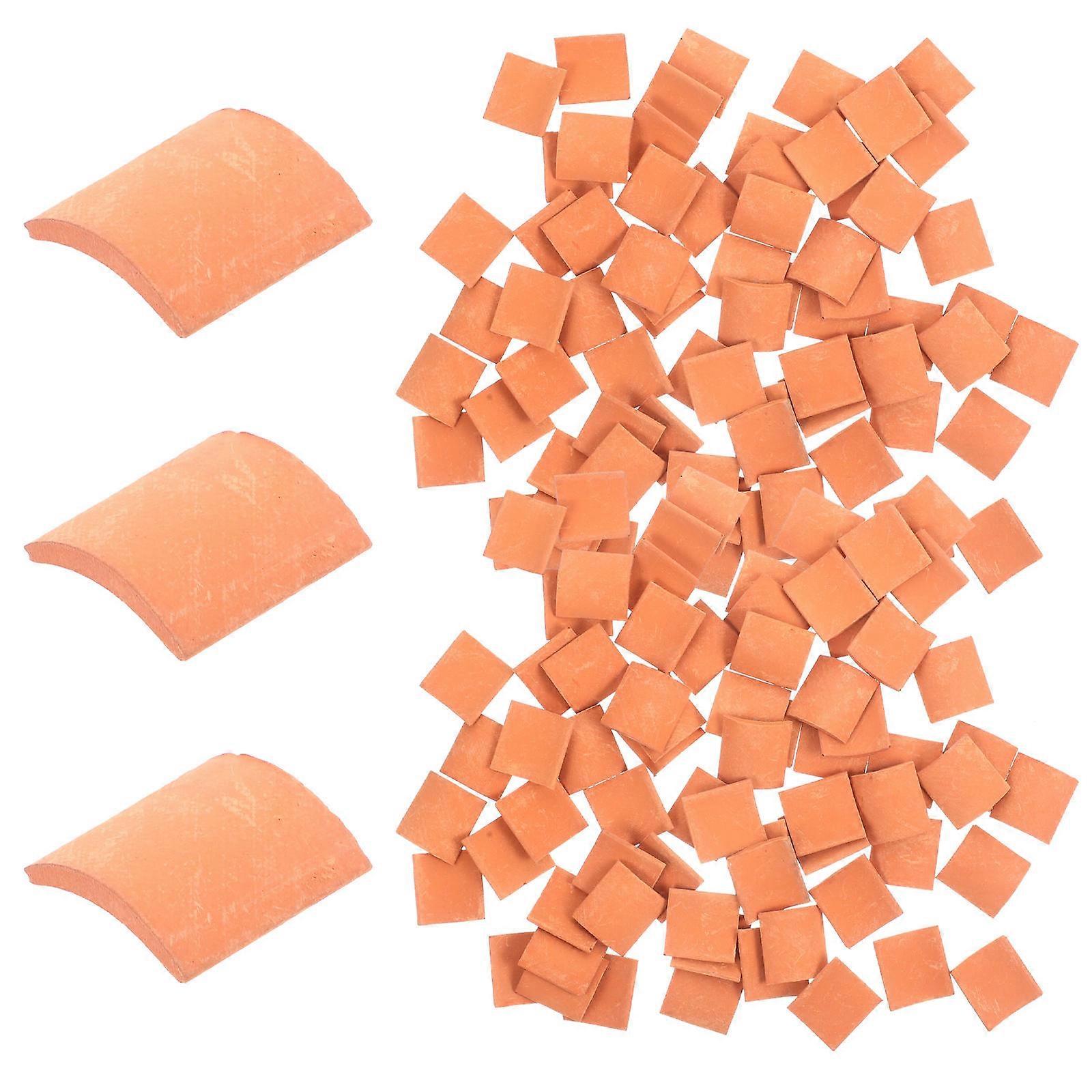 Simulated Small Roof Tiles Miniature Roof Tiles DIY Decorative 320Pcs