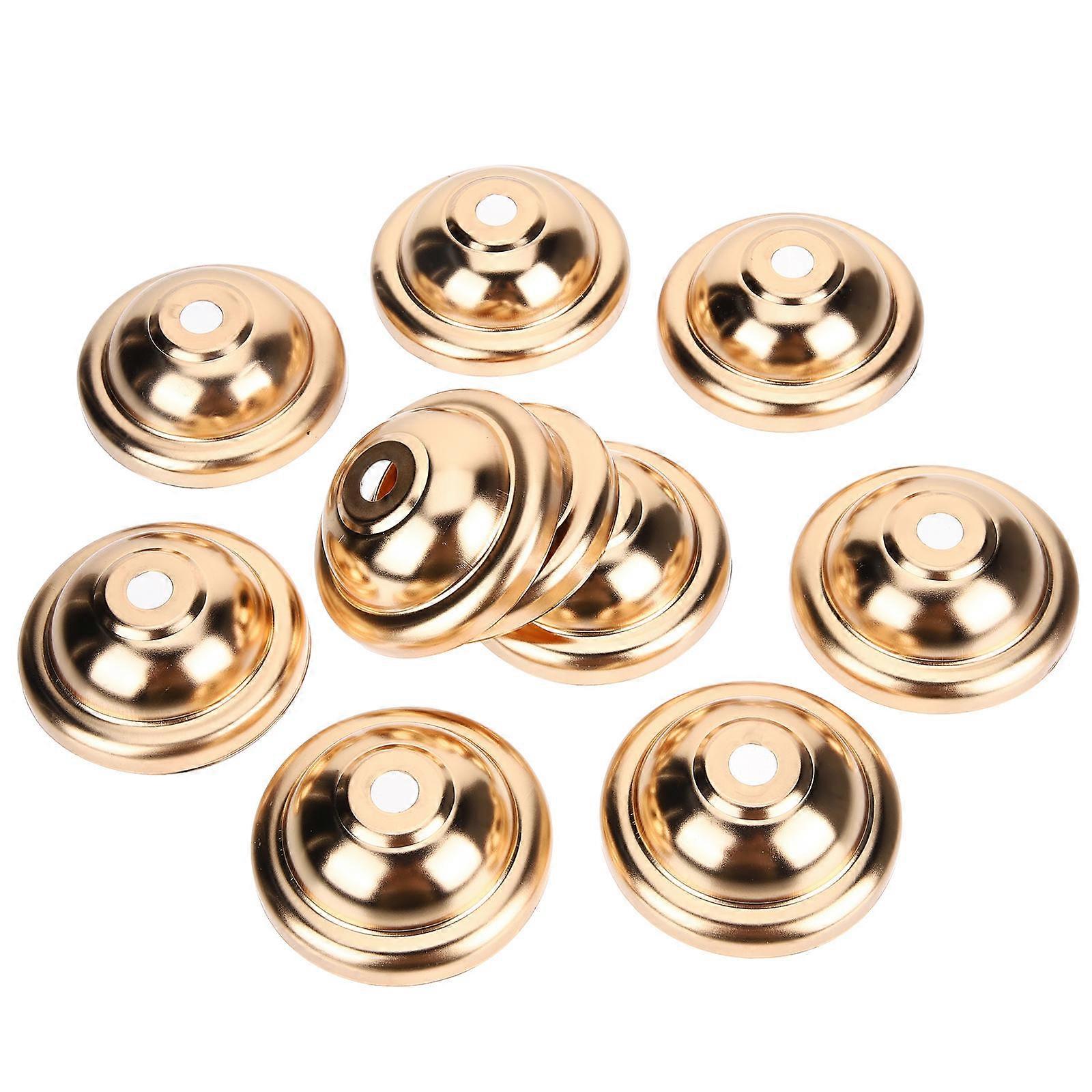 10Pcs Golden Ceiling Lighting Plate for Metal Lamp Cover Use At Home