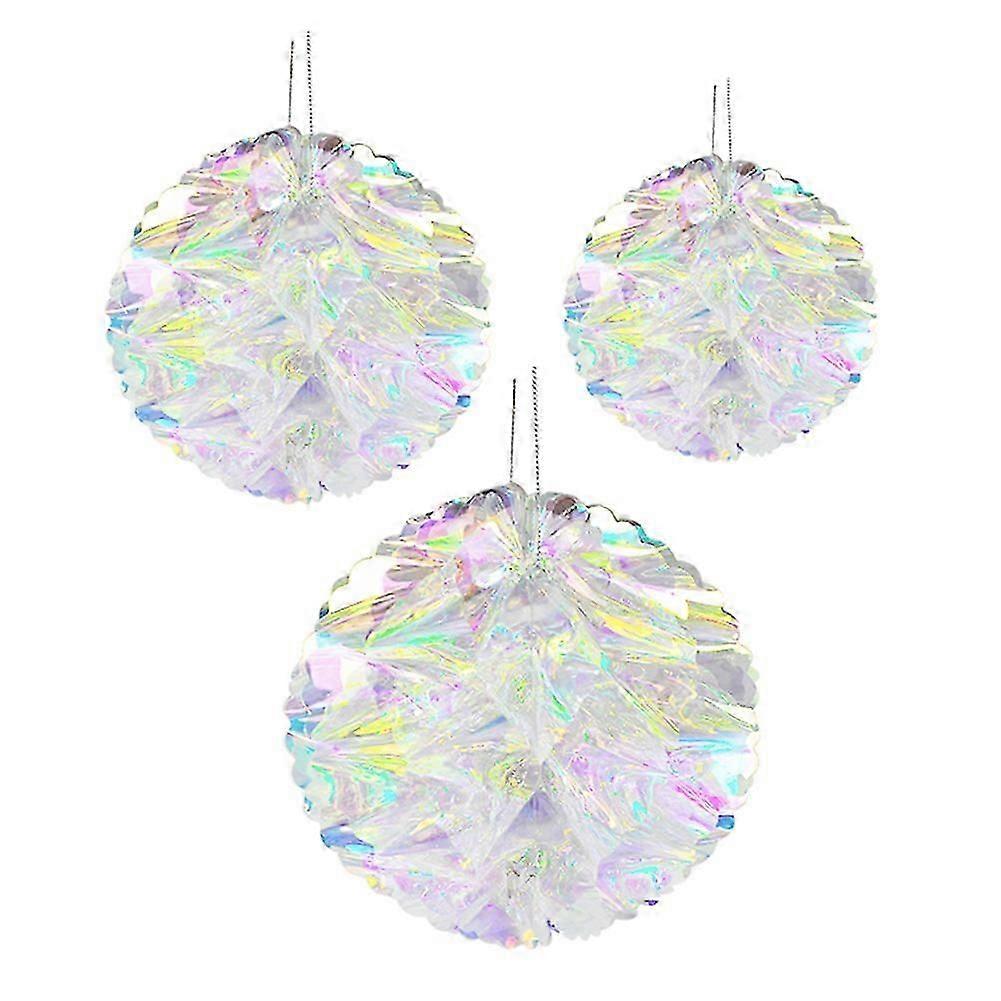 Gradient Iridescent Honeycomb Balls For Celebrations