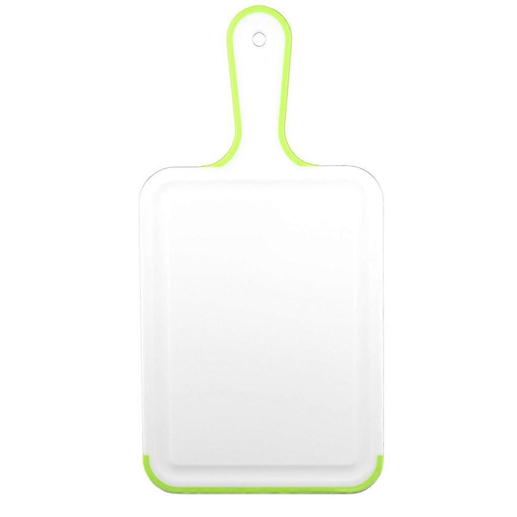 Table Tennis Shaped PP Chopping Board Anti-slip Handle TPE Edge Portable Food Cutting Board Mat