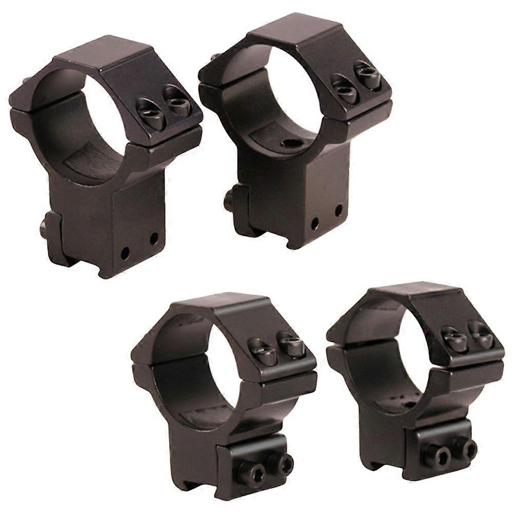 Black Metal Electric Torch Clip Bracket Scope Rings for Fixing 4Pcs Set