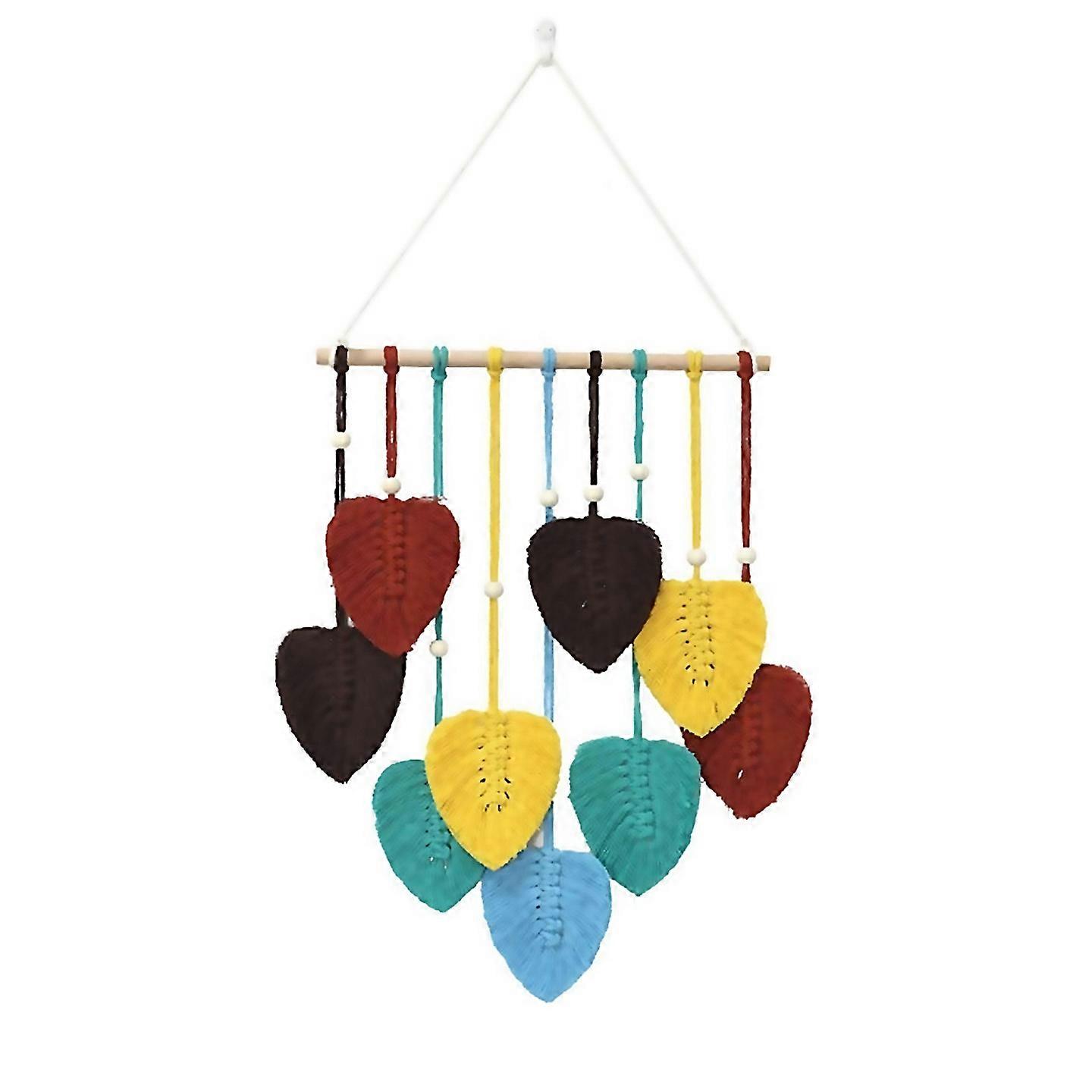 For Leaf Tapestry Macrame Wall Hanging Bomiassi Wall Decorroom Hanginga