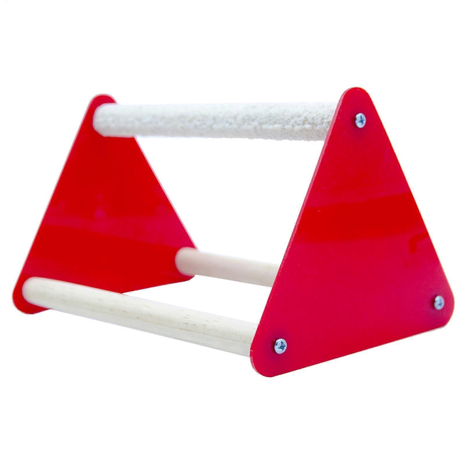Triangle Bird Perch Trimmer Chewing Stick For Parrot Sparrow Parakeet Colorful Squirrel Paw Grinding Perch