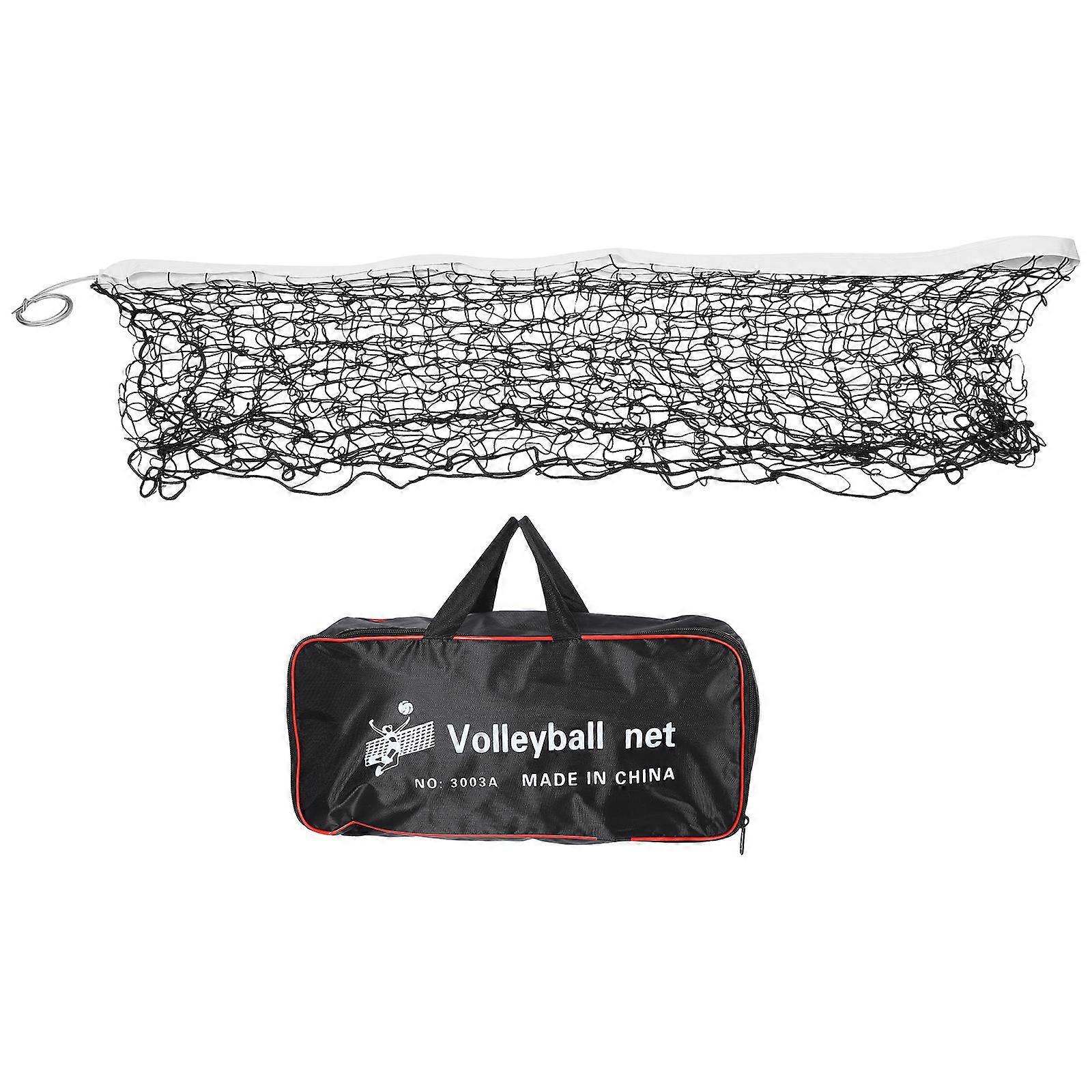 Volleyball Net for Sand Volleyball Net Foldable Outdoor Black