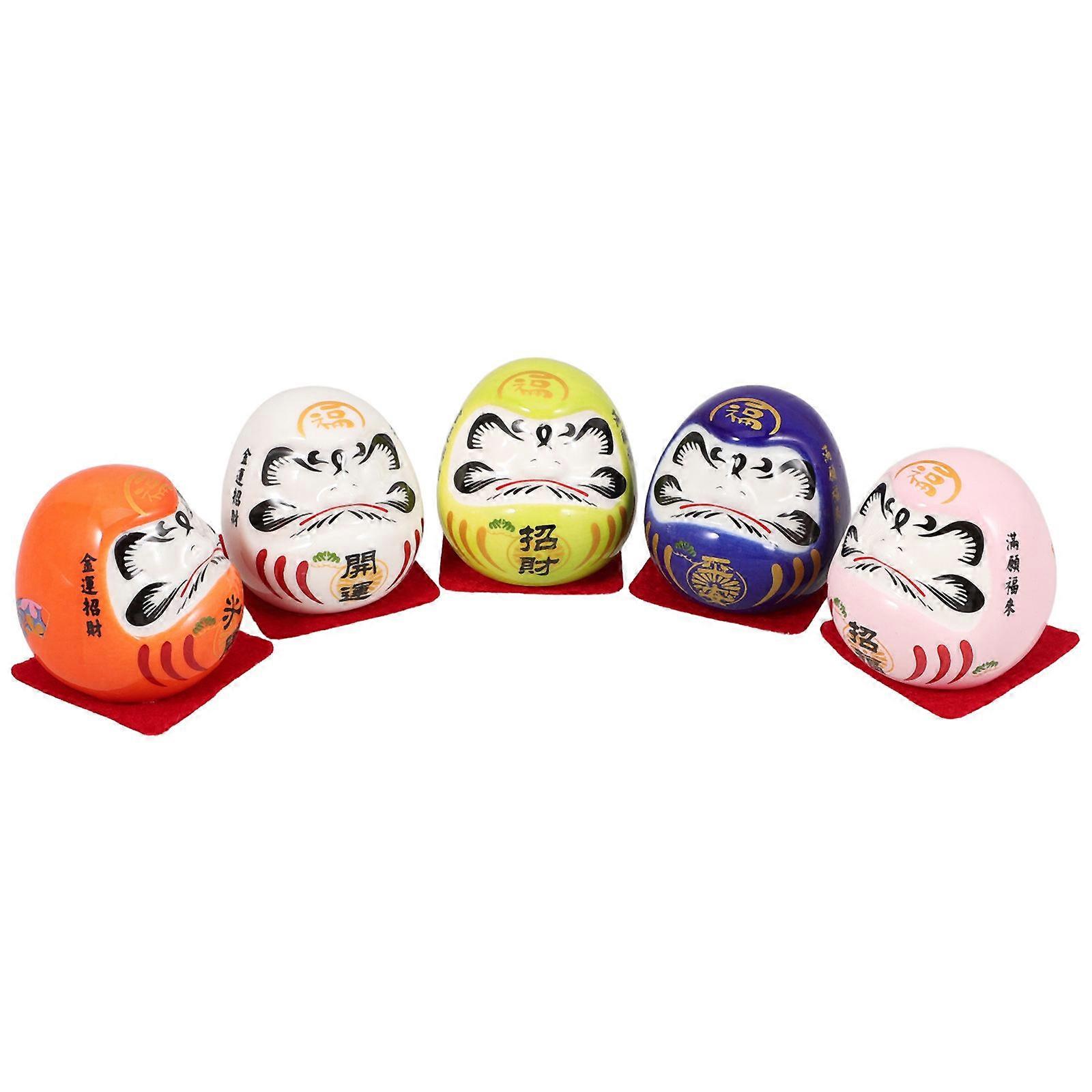 Japanese Doll Ceramic Doll for Feng Shui 2Sets Home Decor