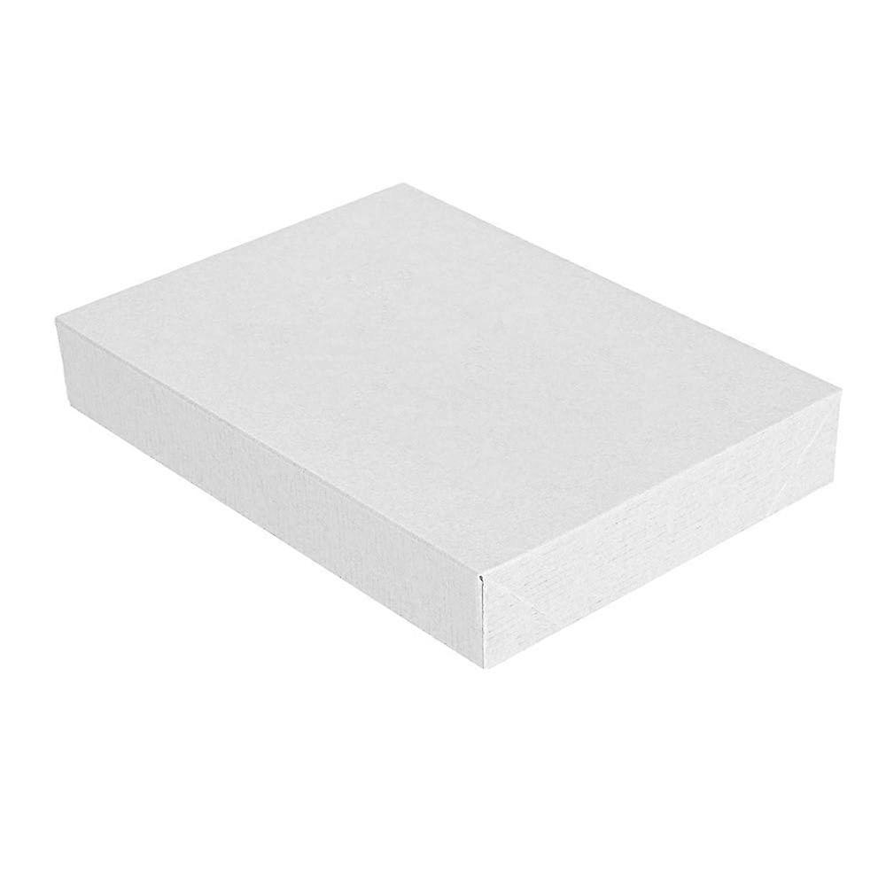 Pack Of 50 Lids Without Window For Boxes 11 X 15 X 2 Cm White 250 G/m2 Nano Micro Corrugated Cardboard Thepack