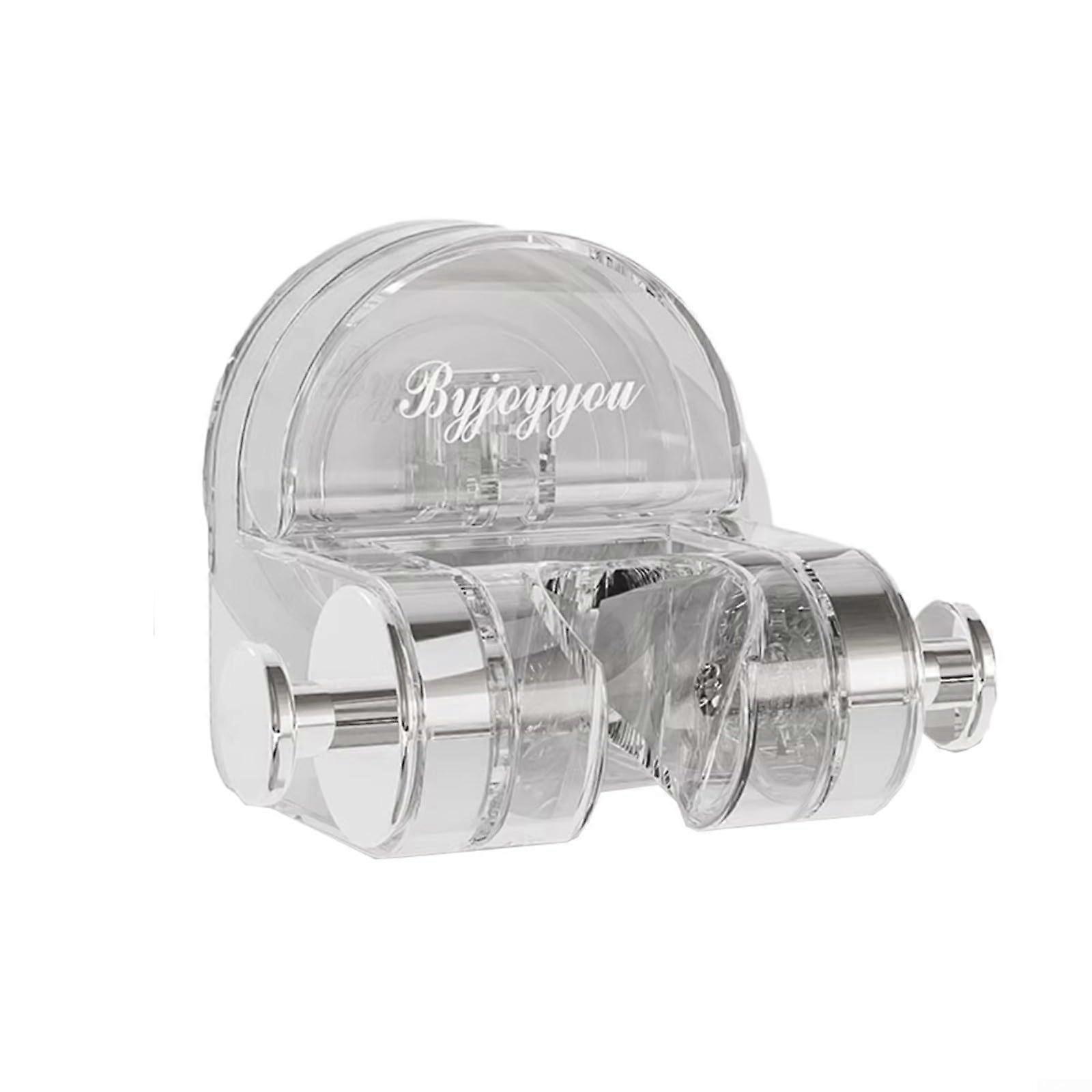 Shower Hand Held Holder Adjustable Suction Cup, Universal Mounting Bracket, No Drilling Wall Mount, Silver