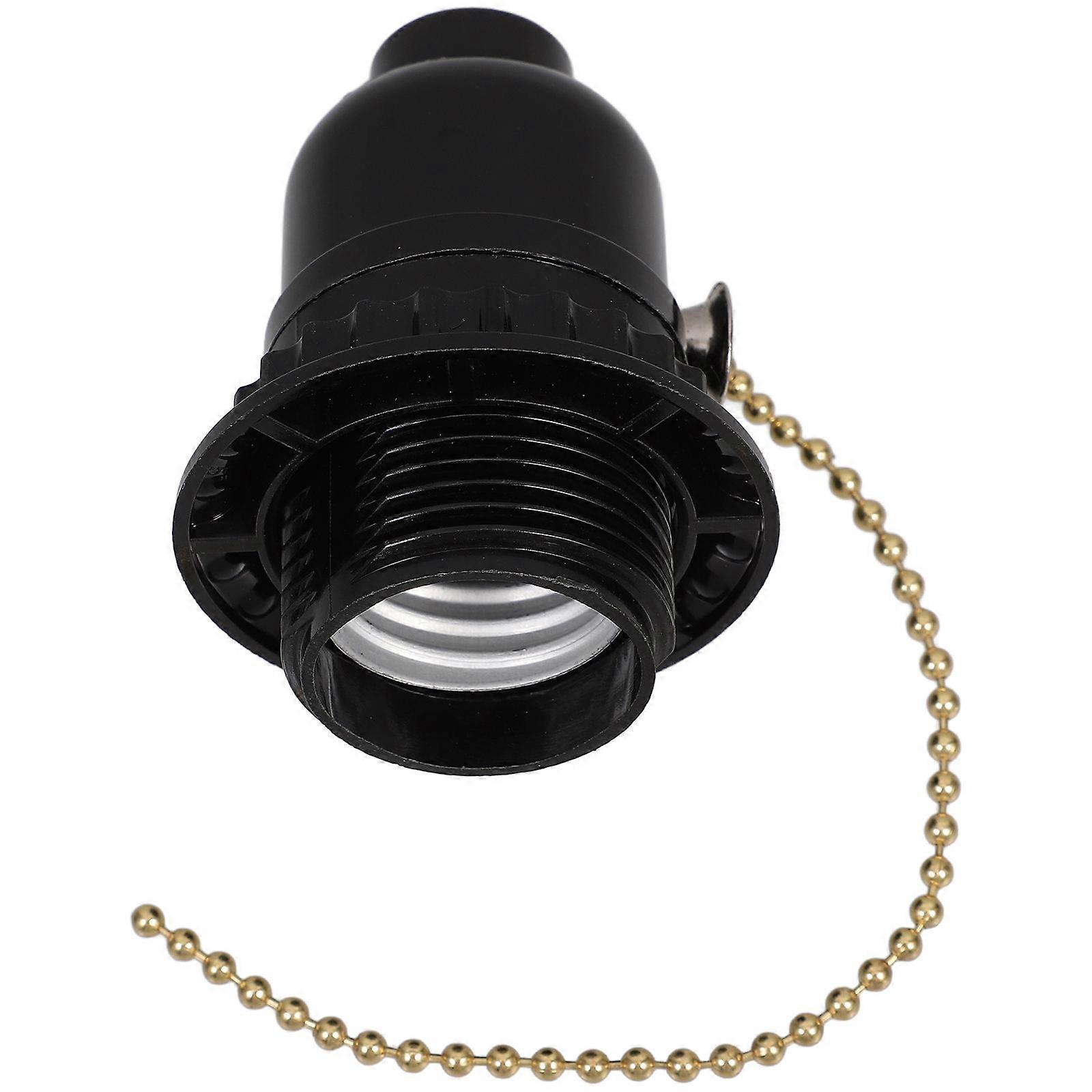 Socket Lamp Holder Pull Down Fixture E27 Lamp Holder Ceiling Light Fixture Office Lighting 1Set