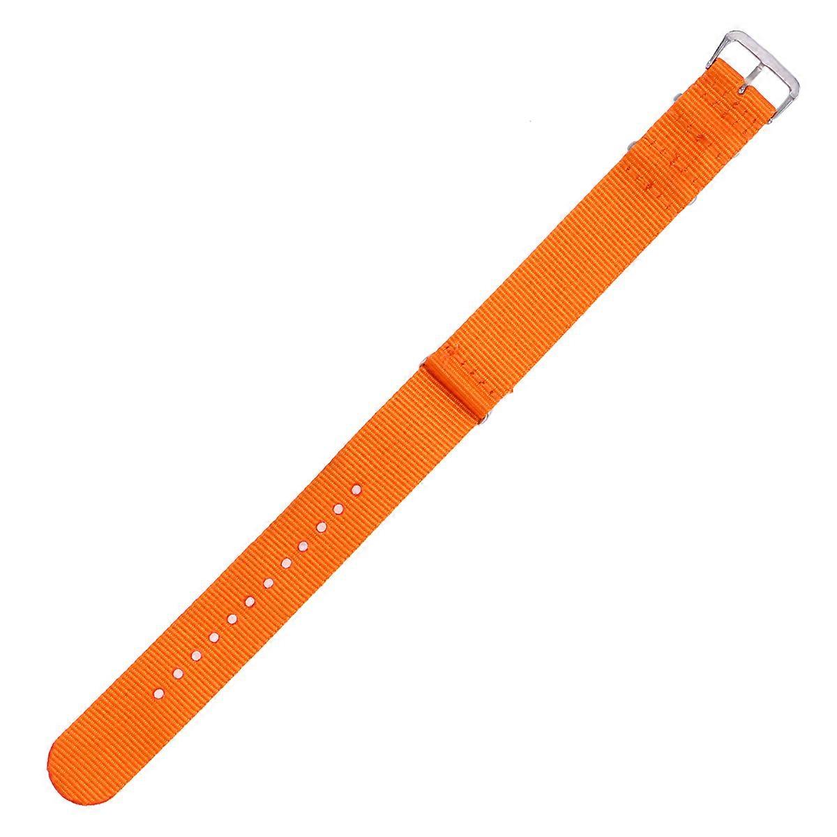 Nylon Watch Bands Replacement for Watch Use Orange Heavy Duty Strap