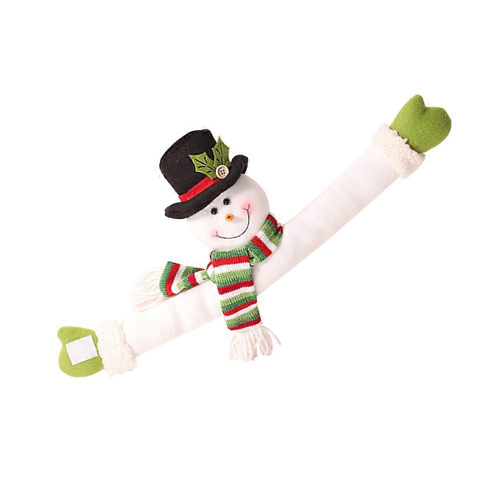 Christmas Theme Curtain Decorative Buckle Snowman Shape Bedroom Decor Multi Color Festive Atmosphere Enhancement 1Pack