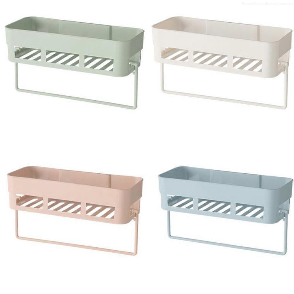 Punch-Free Shelf 2Pcs for Storage Decorative Wall Holder in Bathroom