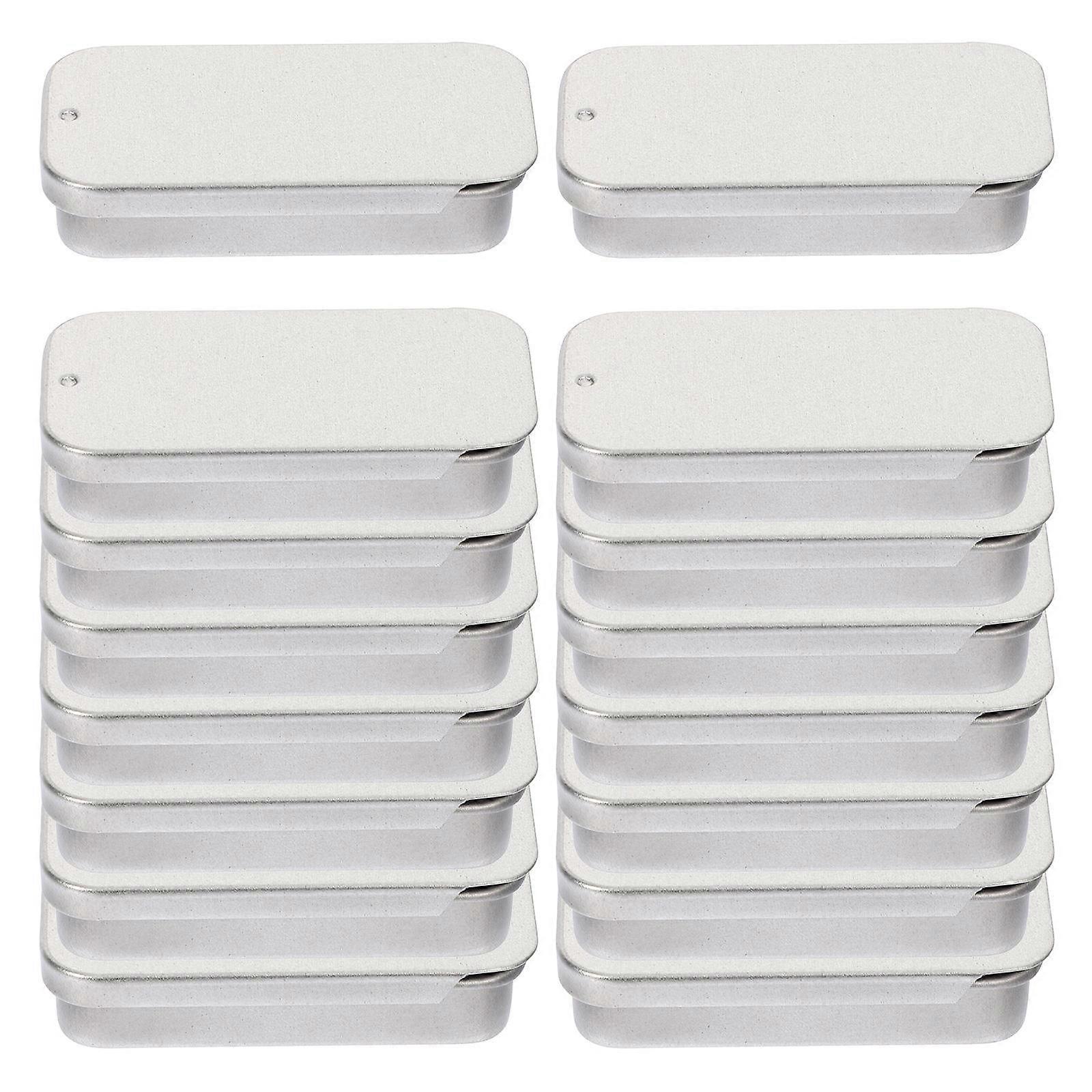 Tinplate Candy Box Mini Metal Tin Box Push Lid Design Storage Solutions 5x2.5x1cm 16Pcs