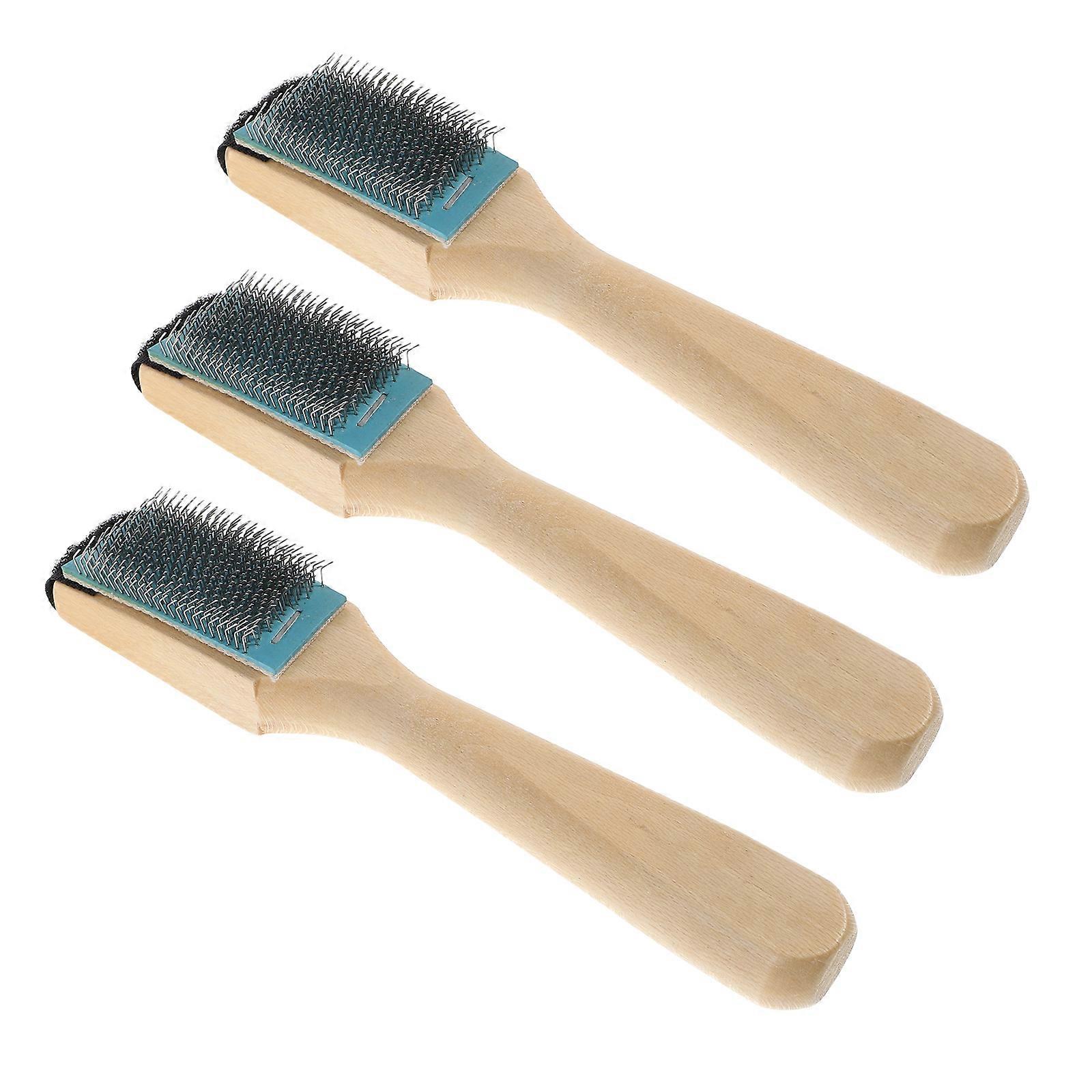 Dance Shoe Wire Brush with Wooden Handle for Cleaning 15Pcs Set