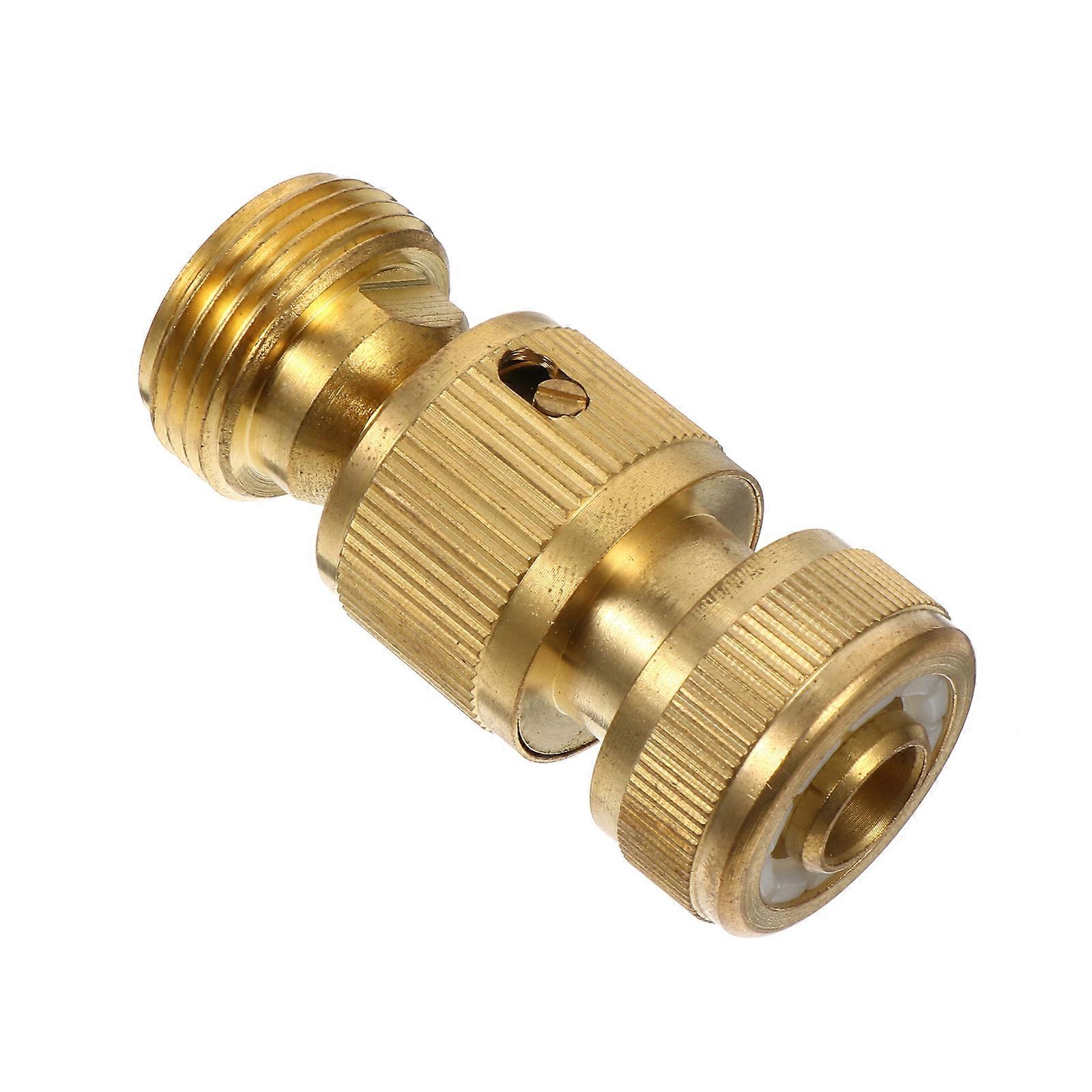 Brass Adapter Water Connector for Connecting Use 2Pcs Hose Connector Set