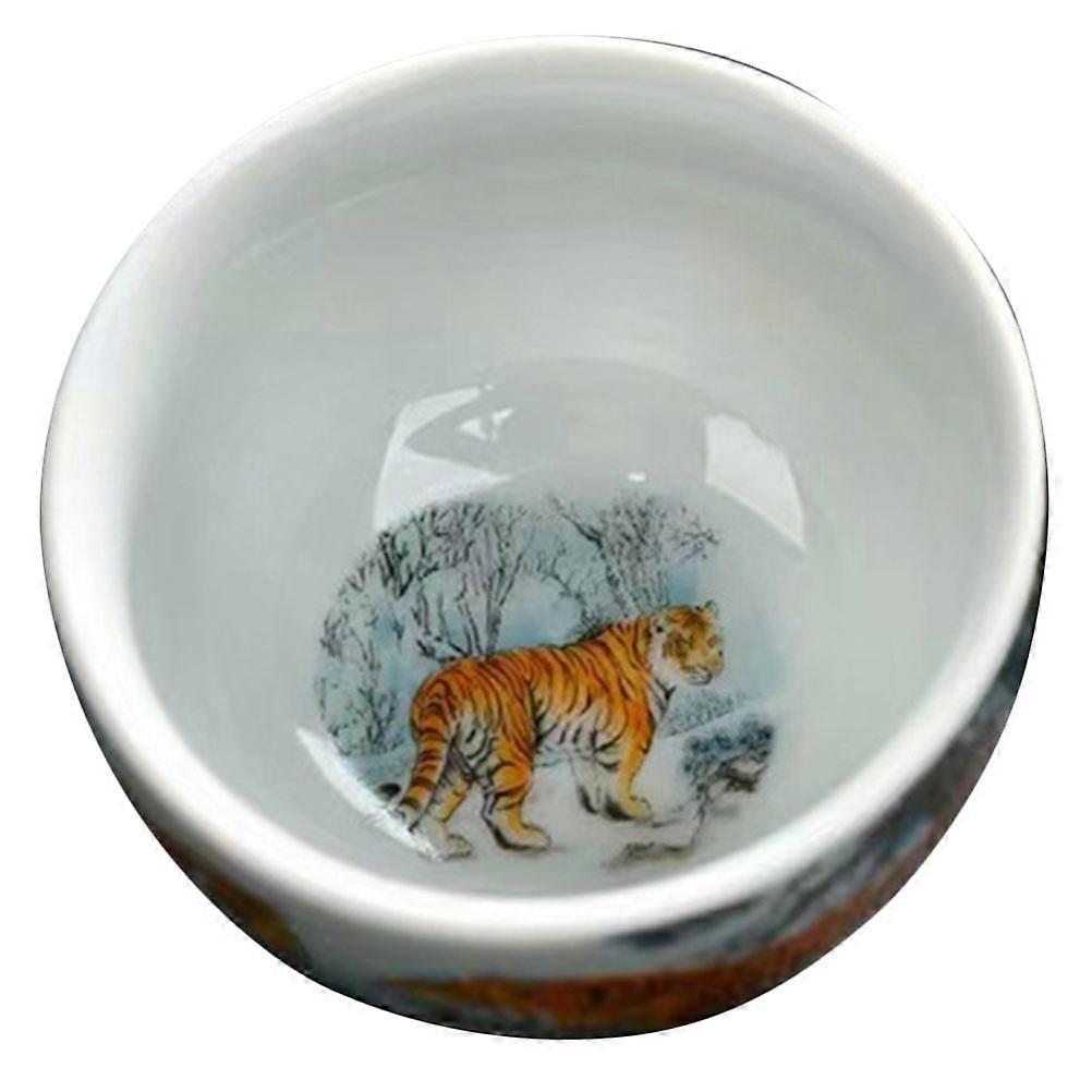 Traditional Chinese Tea Cup Ceramic Tea Cup 5Pcs Hand Painted Set