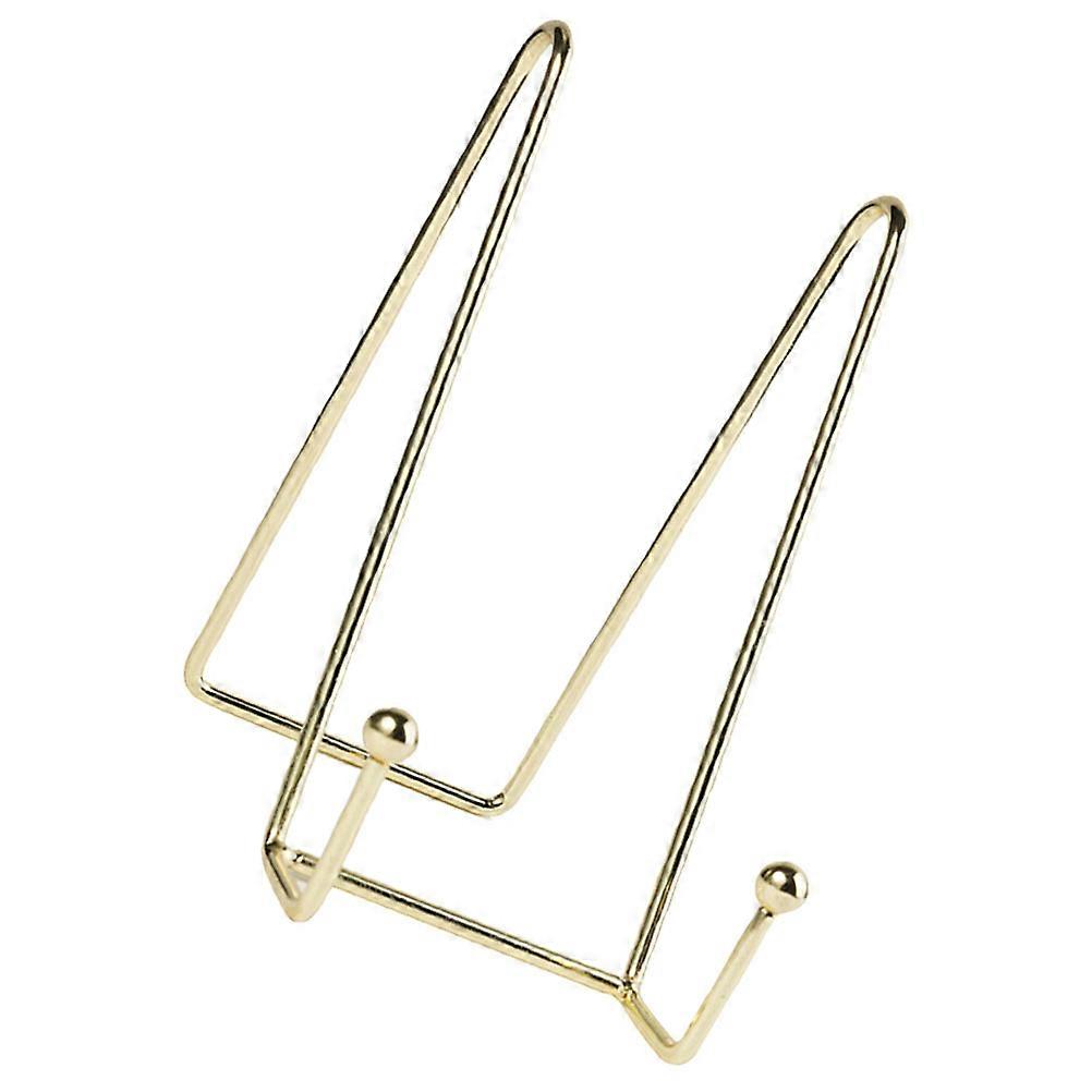 Golden Photo Stand for Storage Use 5Pcs Multi-Purpose Iron Desktop Display Rack