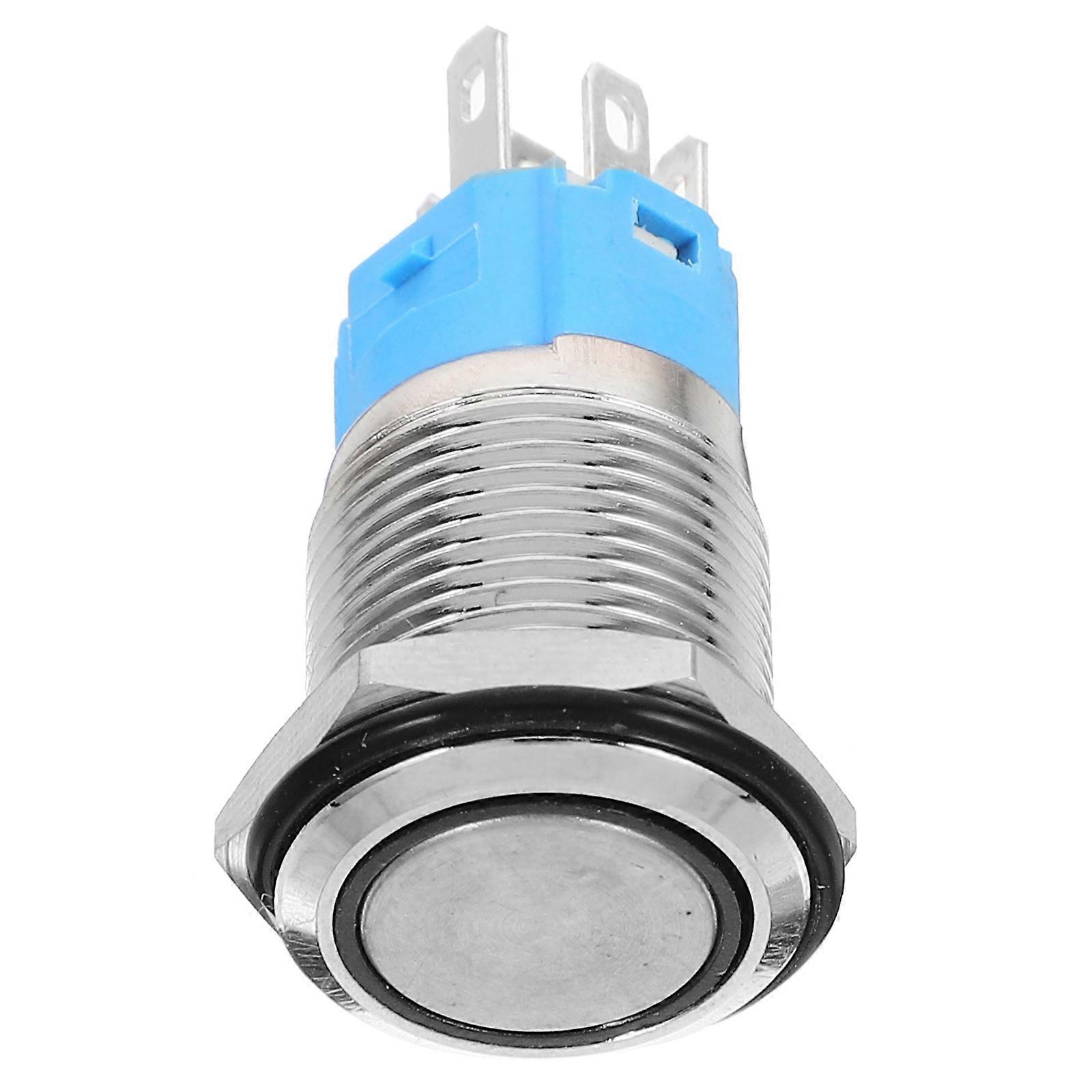 Vehicle Ignition Switch Push Button Starter LED Light 5Pcs Set
