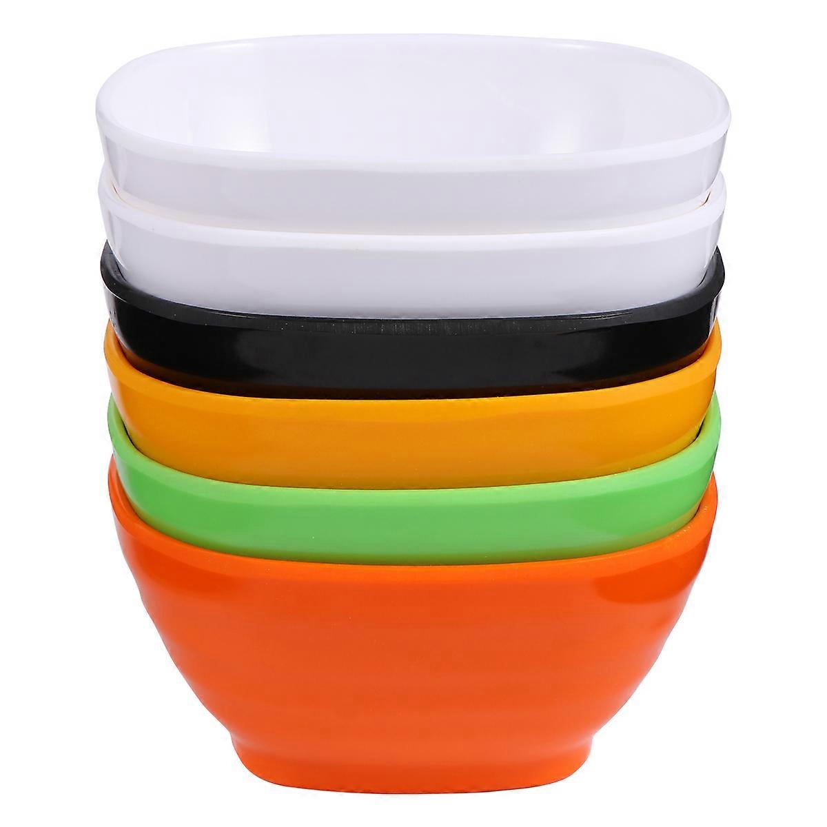 Square Shaped Bowl Fruit Bowl for Dessert Serving Assorted Colors