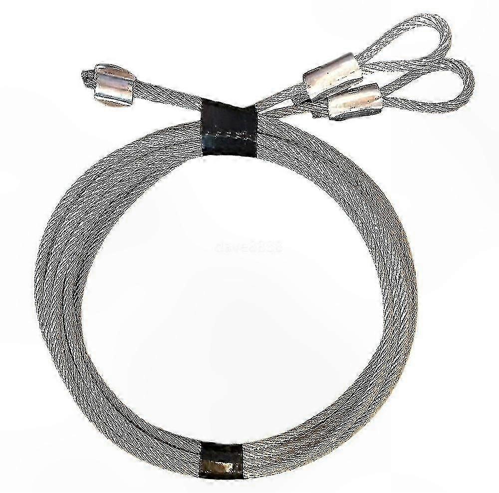 Galvanized Steel Extension Cable Kit with S Hooks for Garage Door Security