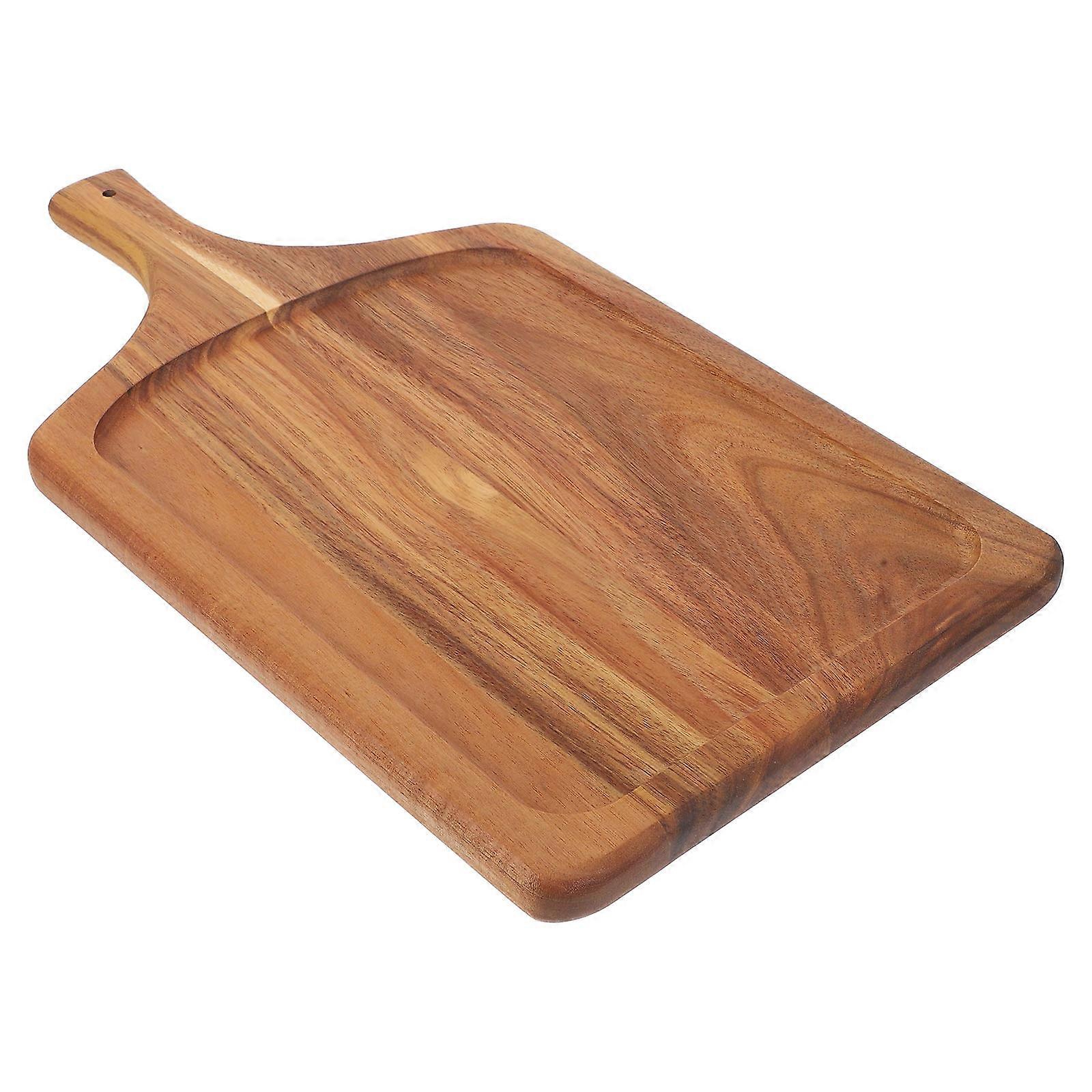 Wooden Pizza Board 2Pcs Ideal Home Decoration Practical Multi-Use Kitchen Tray