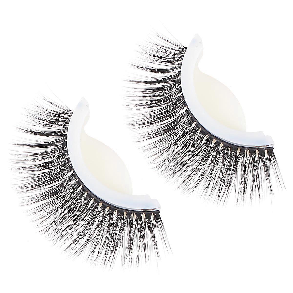 Self-Adhesive Eyelash Extensions 3Pcs 3D Thick Eyelashes For Women Multi Color Perfect For Photo Shoots And Daily Makeup