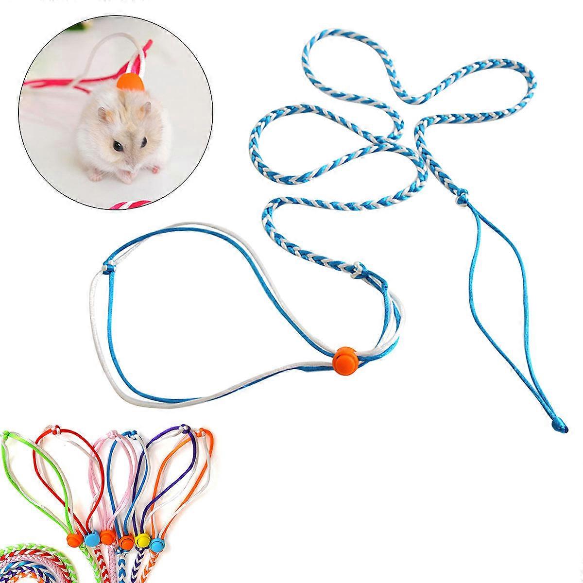 Hamster Leash and Harness for Walking Lead 2m with Adjustable Collar