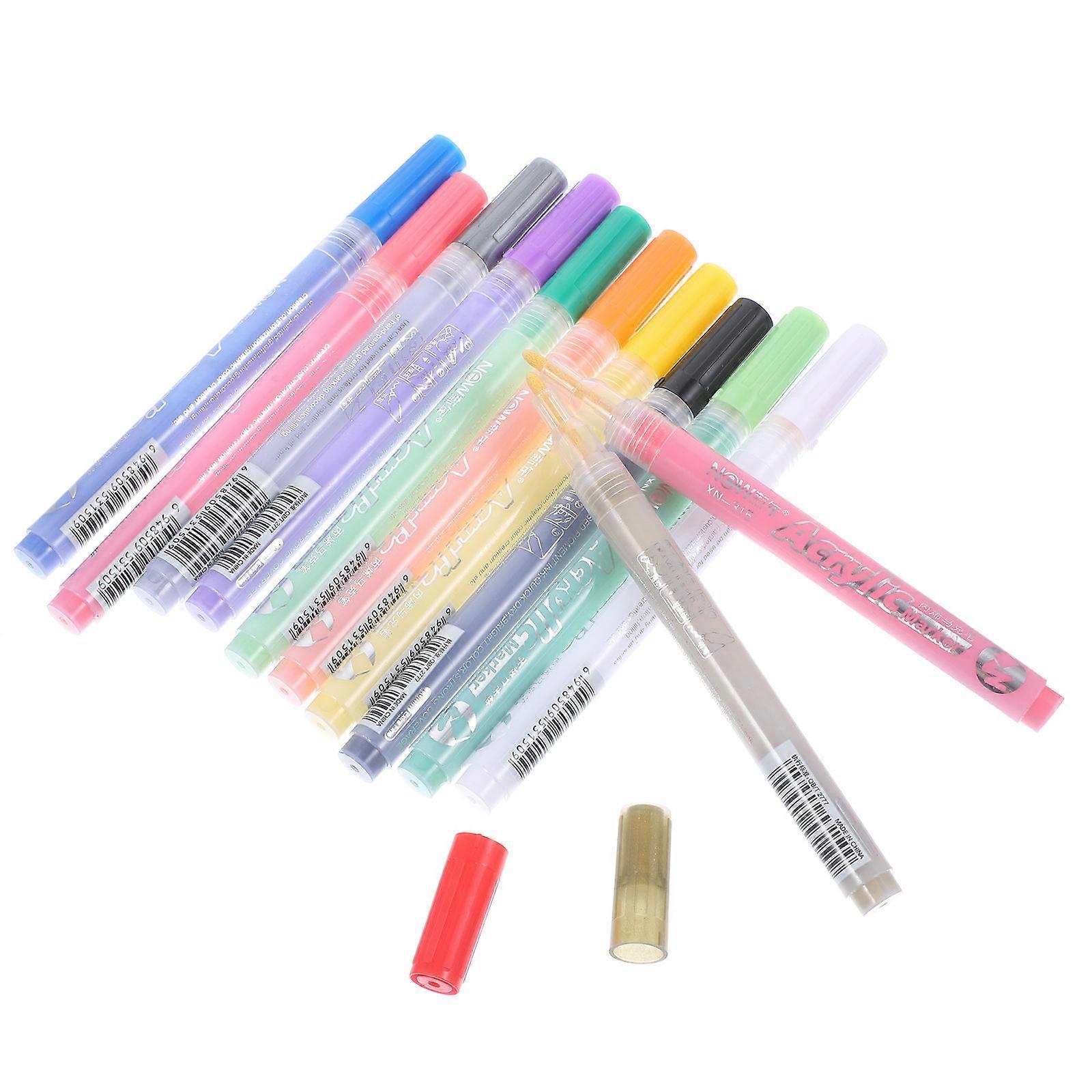 Acrylic Paint Pens Graffiti Markers for Creative Use 24Pcs
