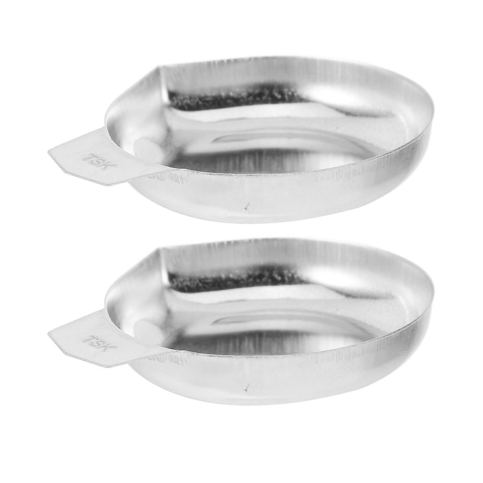 Electronic Scale Tray Stainless Steel for Gem Weighting 6Pcs