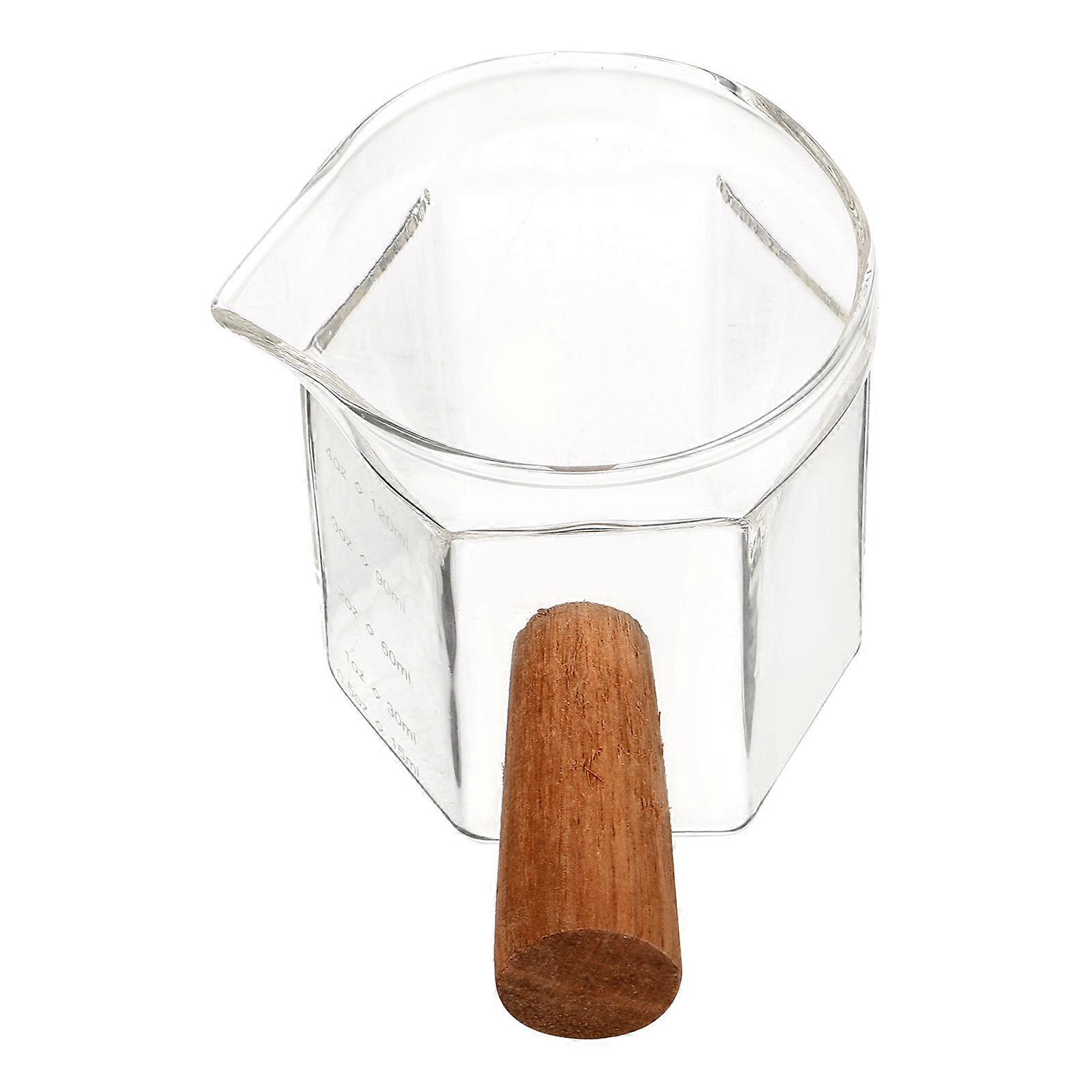 Glass Espresso Measuring Cup Pitcher for Measuring 4Pcs with Scale