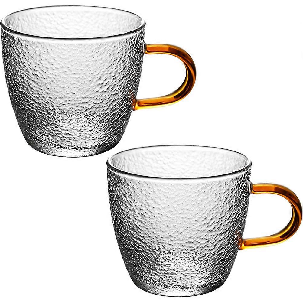 Transparent Glass Cup 6Pcs for Drinking Tea Accessories with Handle