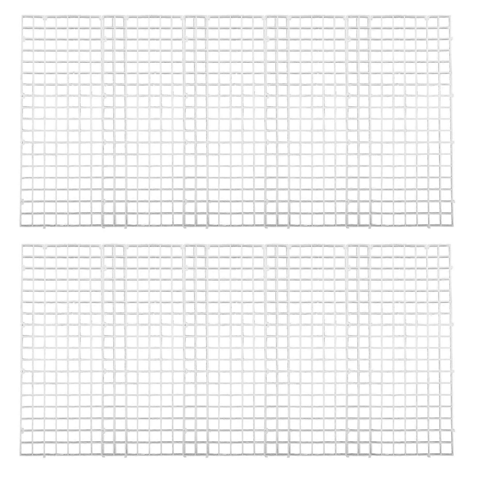 Fish Tank Grid Divider Plastic Panel for Aquarium Isolation 10Pcs Set