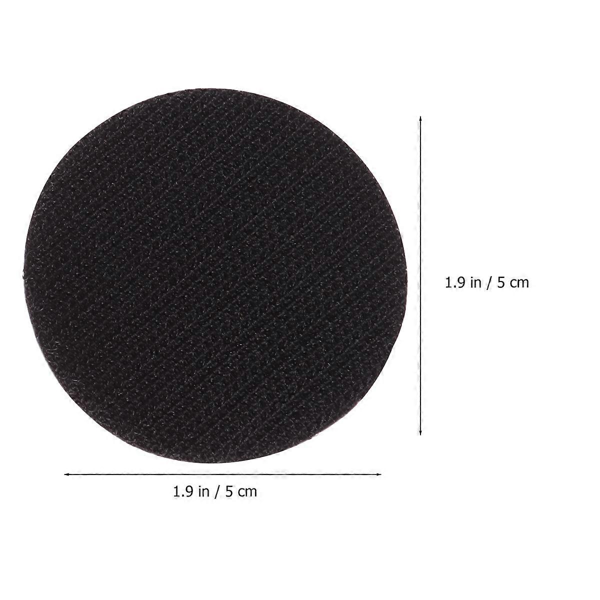 Hook Loop Tape for Sticking 24Pcs Round Self Adhesive Tape Dots Black