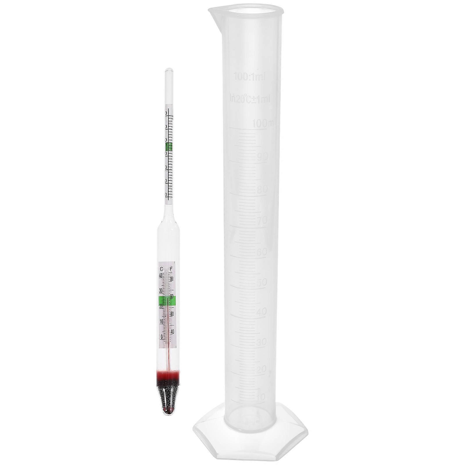 Glass Hydrometer with Plastic Cylinder for Aquarium 3Sets
