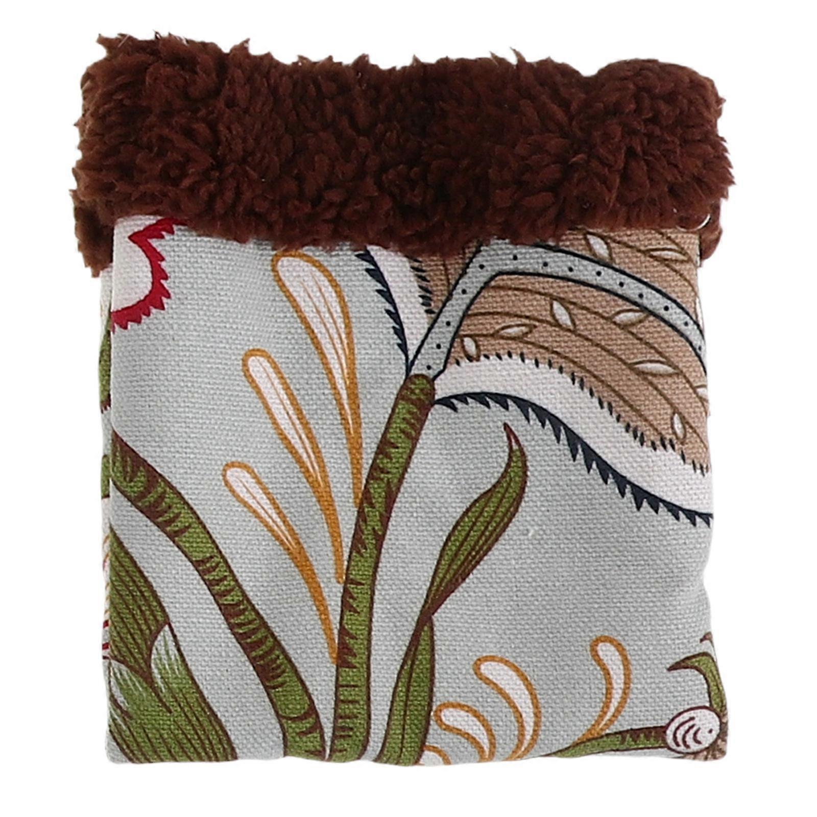 Hamster Printed Sleep Cage for Pets with Warm Bed 2Pcs