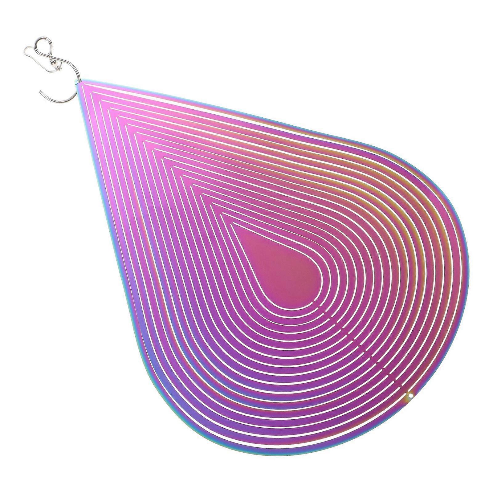 Metal Wind Chime Hanging Decor Water-Drop Shape 8Pcs Set