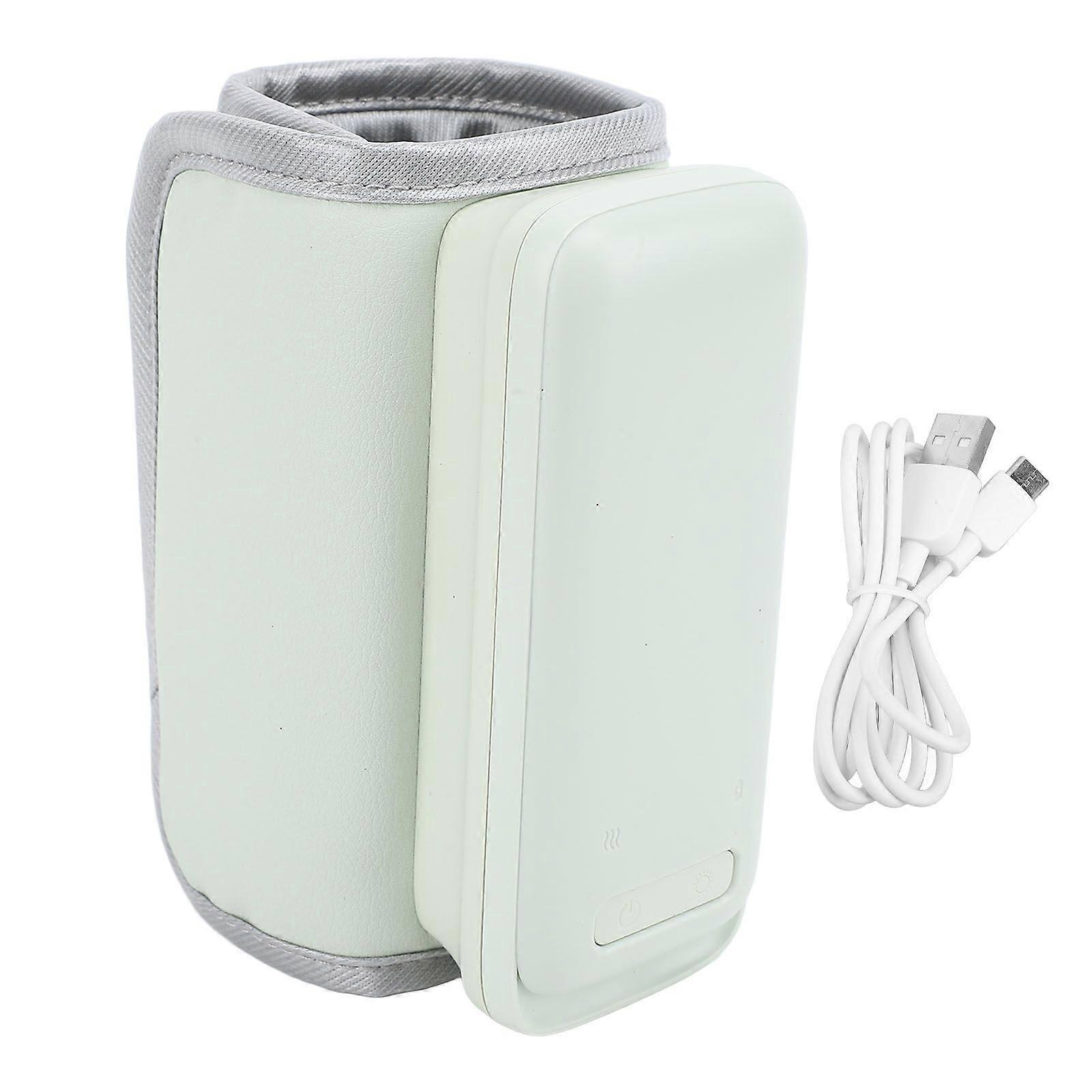 Baby Bottle Warmer Leather Fast Heating Precise Temperature Control Portable Bottle Warmer Insulated Sleeve for Breastmilk and Formula